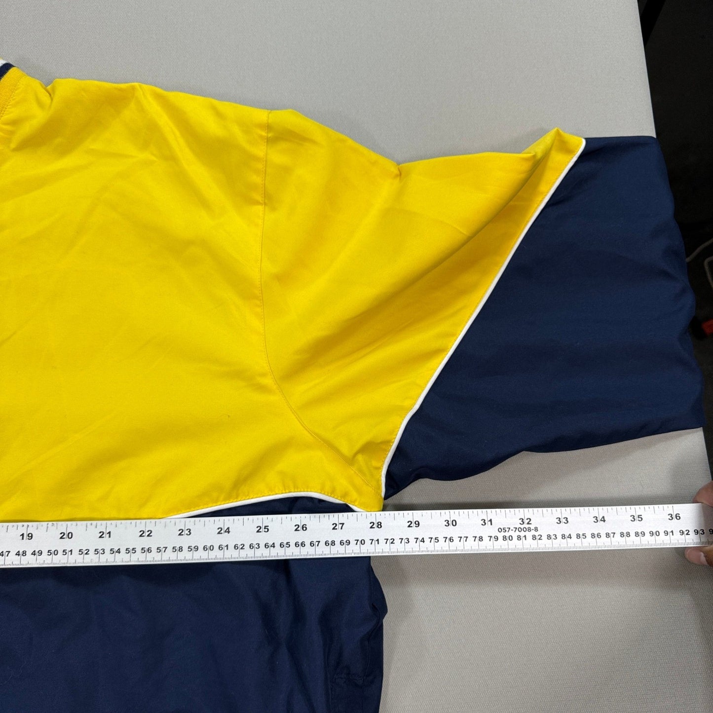 Vintage NBA Indiana Pacers Pullover Windbreaker Jacket mens XXL Yellow Blue