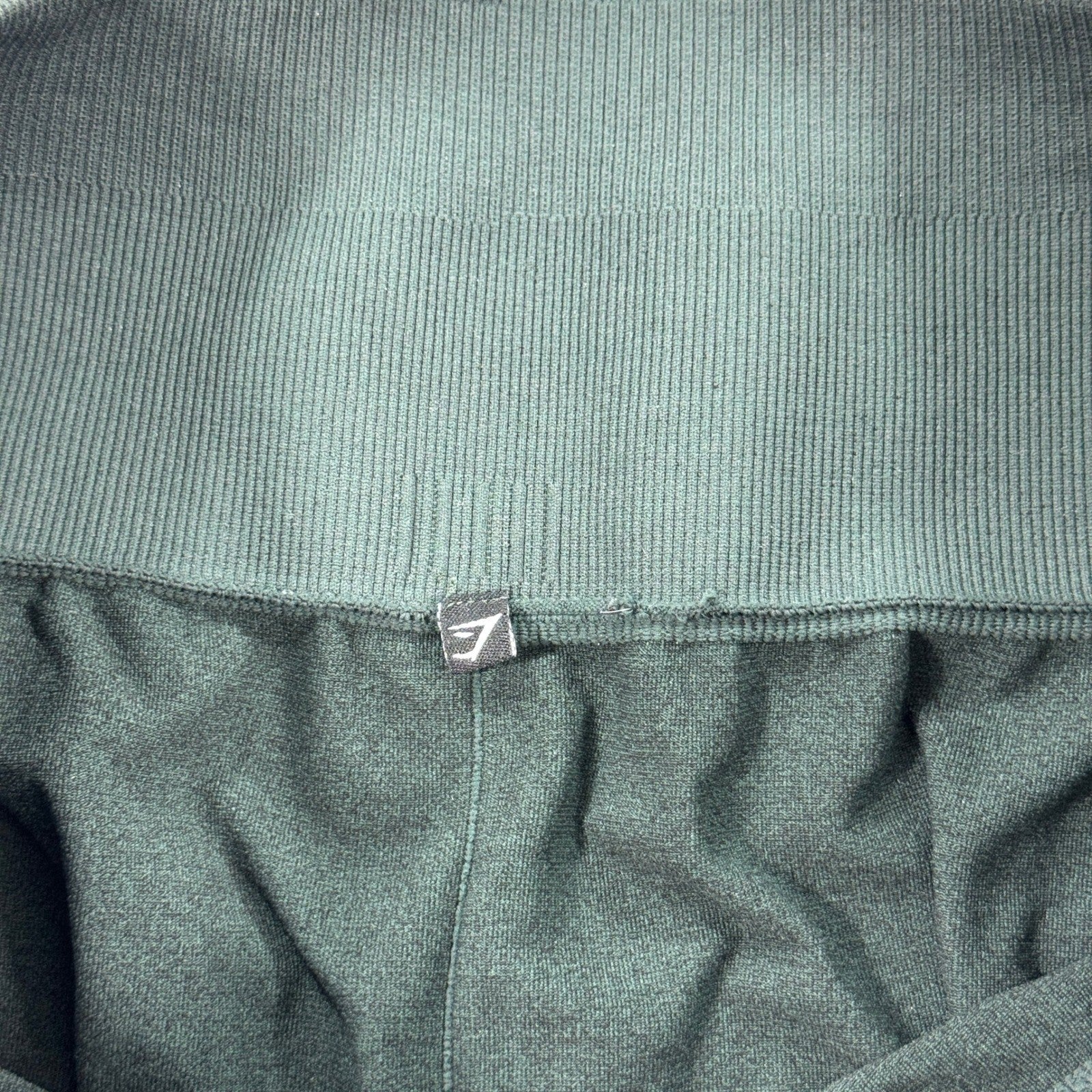 Gymshark Seamless Leggings Womens XL Dark Green High Waisted Workout Athleisure