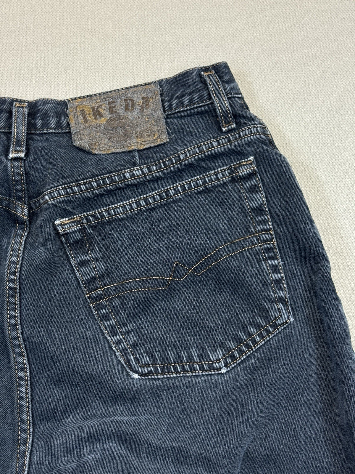 Vintage Ikeda High Rise Womens Sz 31 Gray Denim Jeans Medium Wash