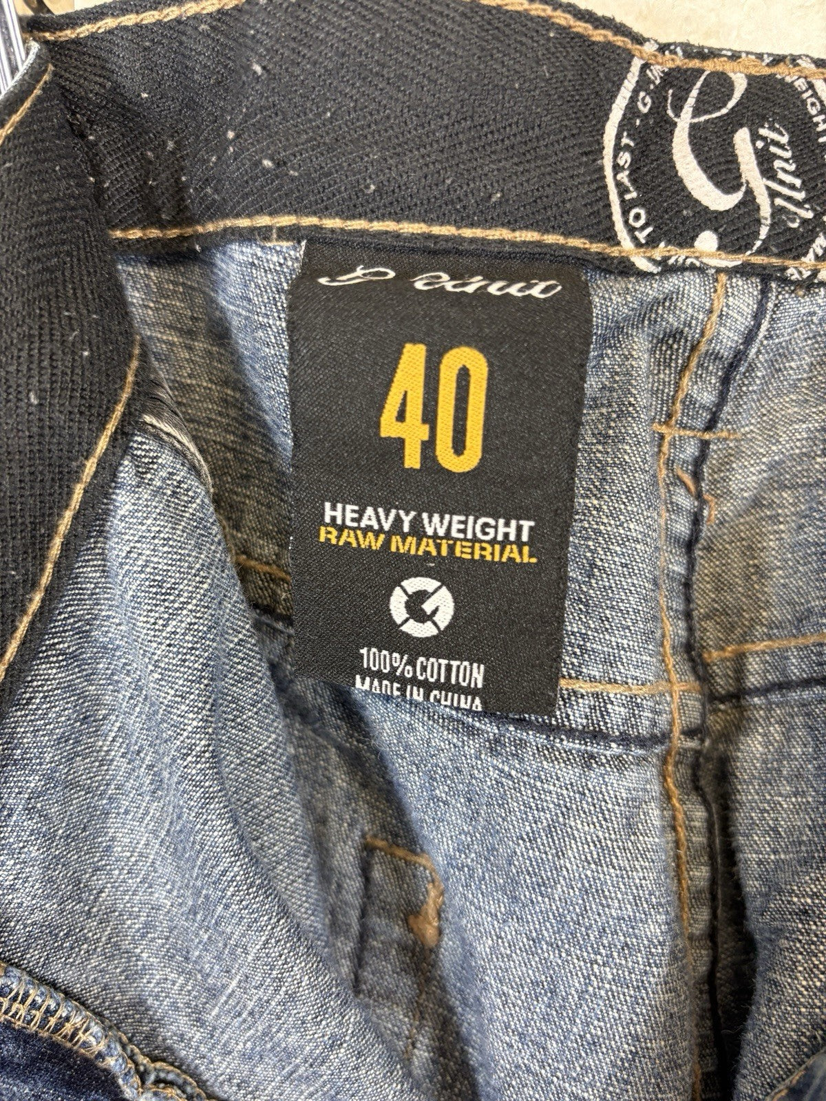 Vintage G-Unit Heavyweight Baggy Blue Denim Jeans Medium Wash Mens Size 40