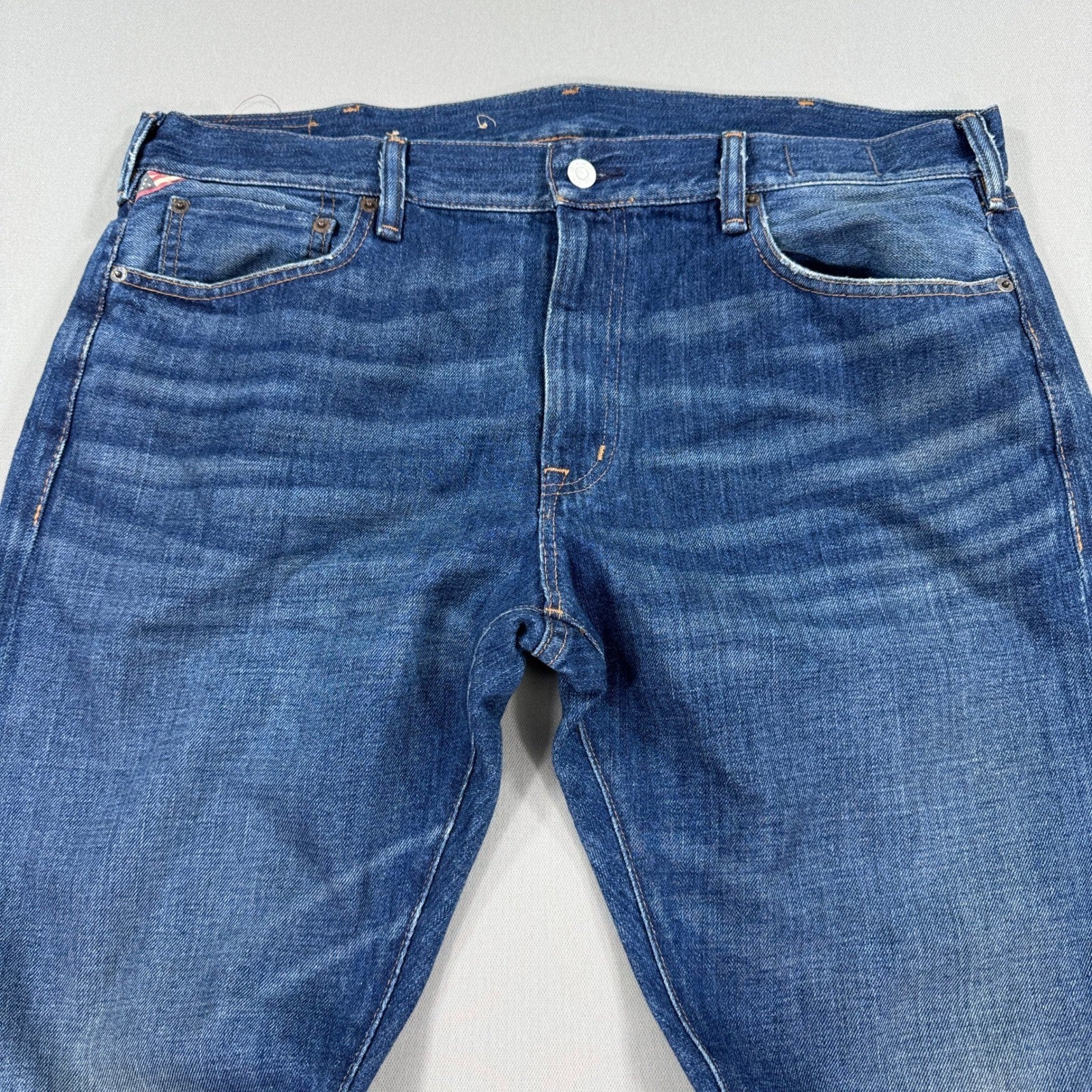Denim & Supply Ralph Lauren Distressed Jeans Slim mens 38x32 Denim Straight Leg