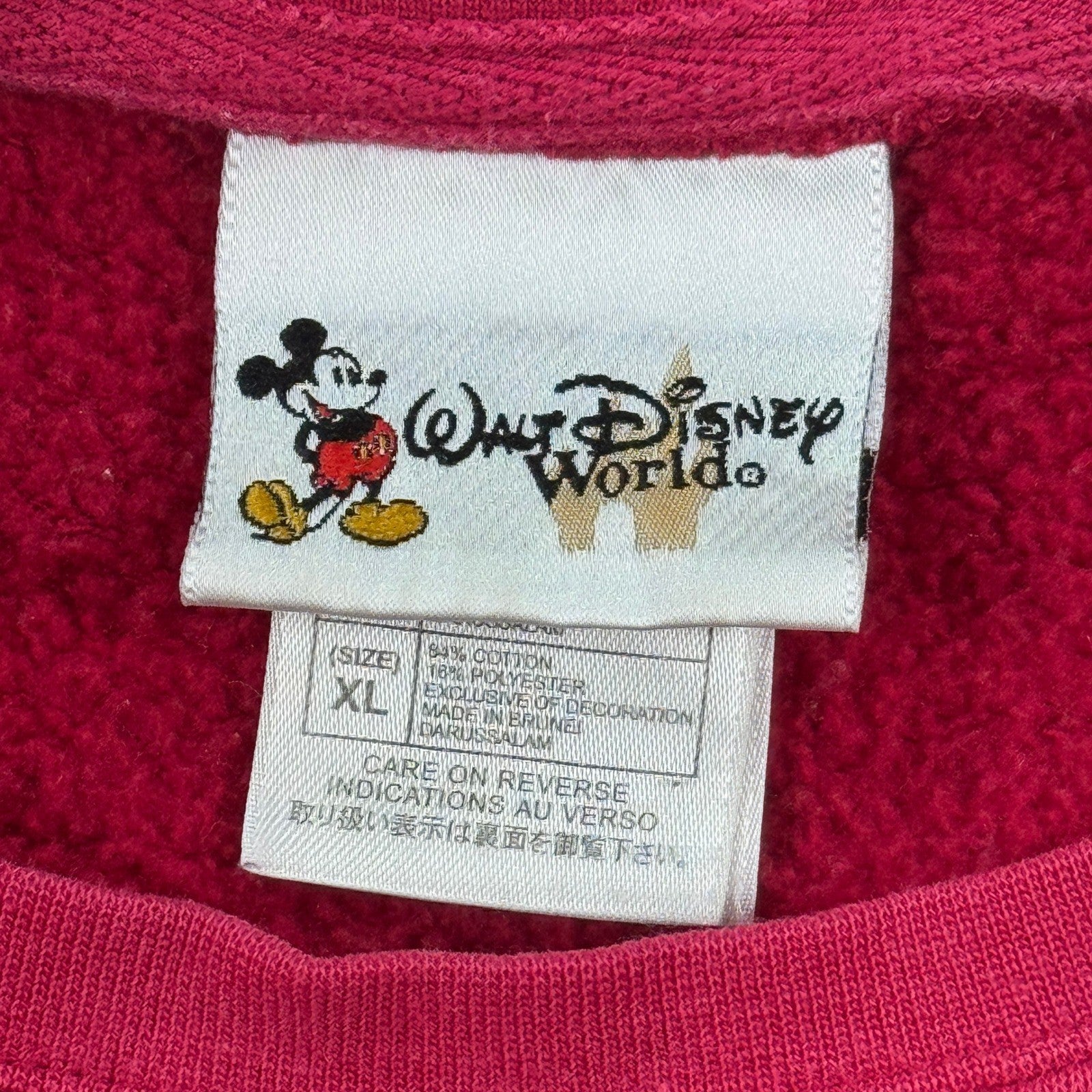 Vintage Disney World Mickey & Minnie Mouse Valentines Sweater Womens XL