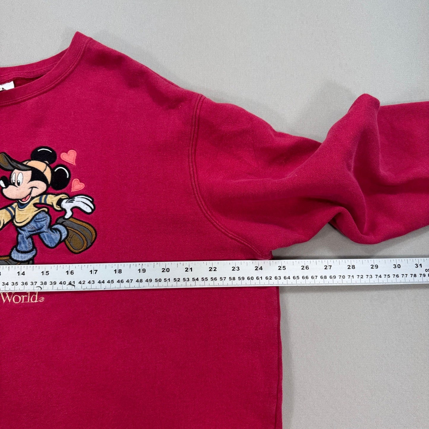 Vintage Disney World Mickey & Minnie Mouse Valentines Sweater Womens XL