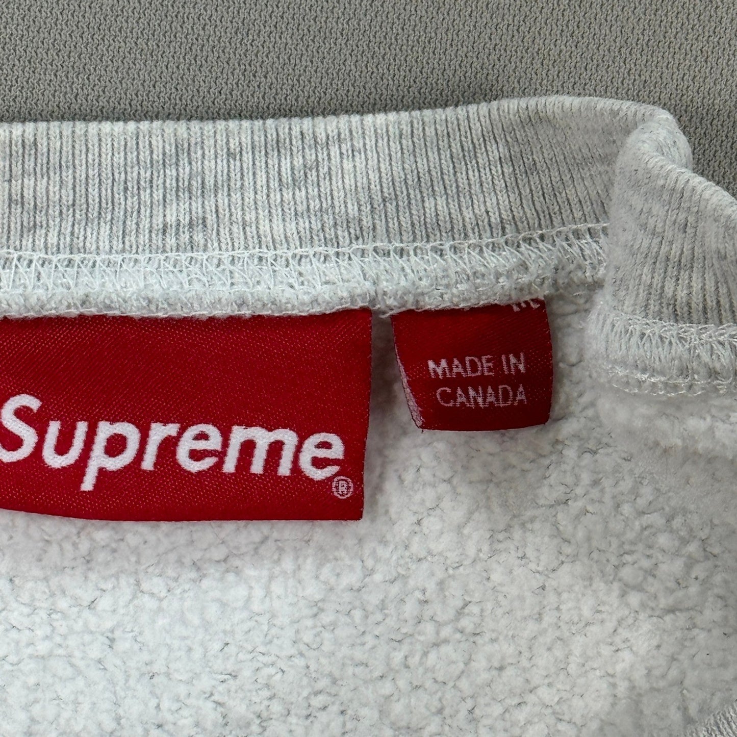 Supreme Ganesh Crewneck Sweatshirt mens Medium Gray Embroidered Logo Pullover