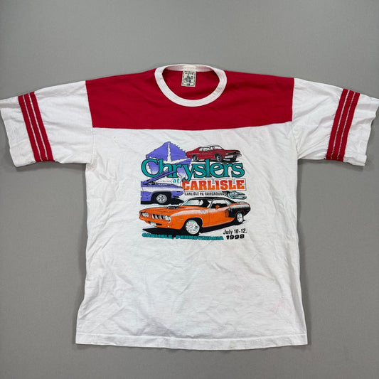 Vintage 90s Chryslers T-Shirt Carlisle PA Fairgrounds mens XL White Made In USA