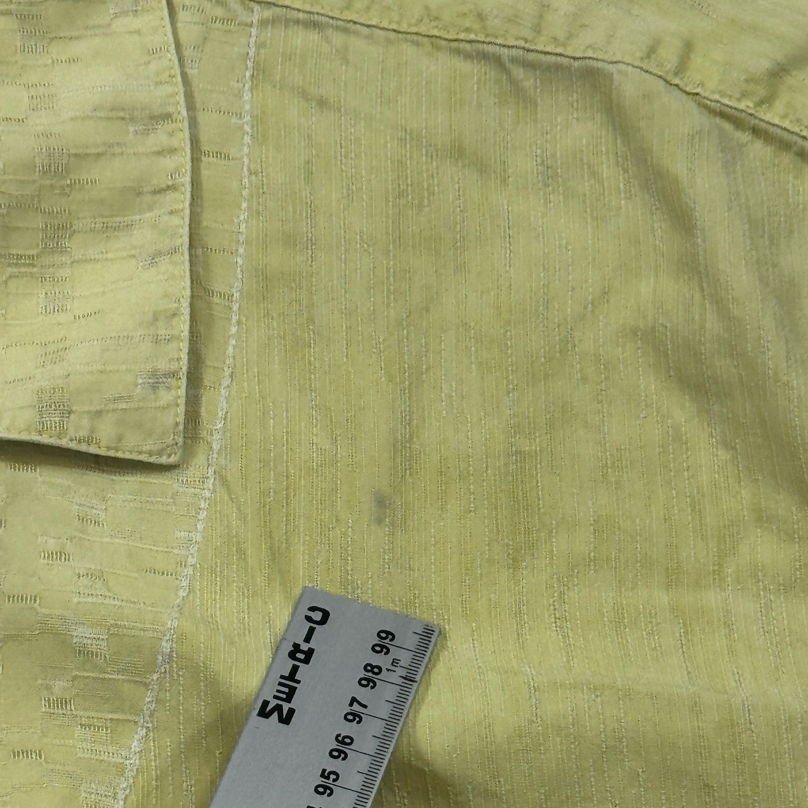 Tommy Bahama Hawaiian Shirt mens XL Yellow Button Up Tropical Beach Silk Blend