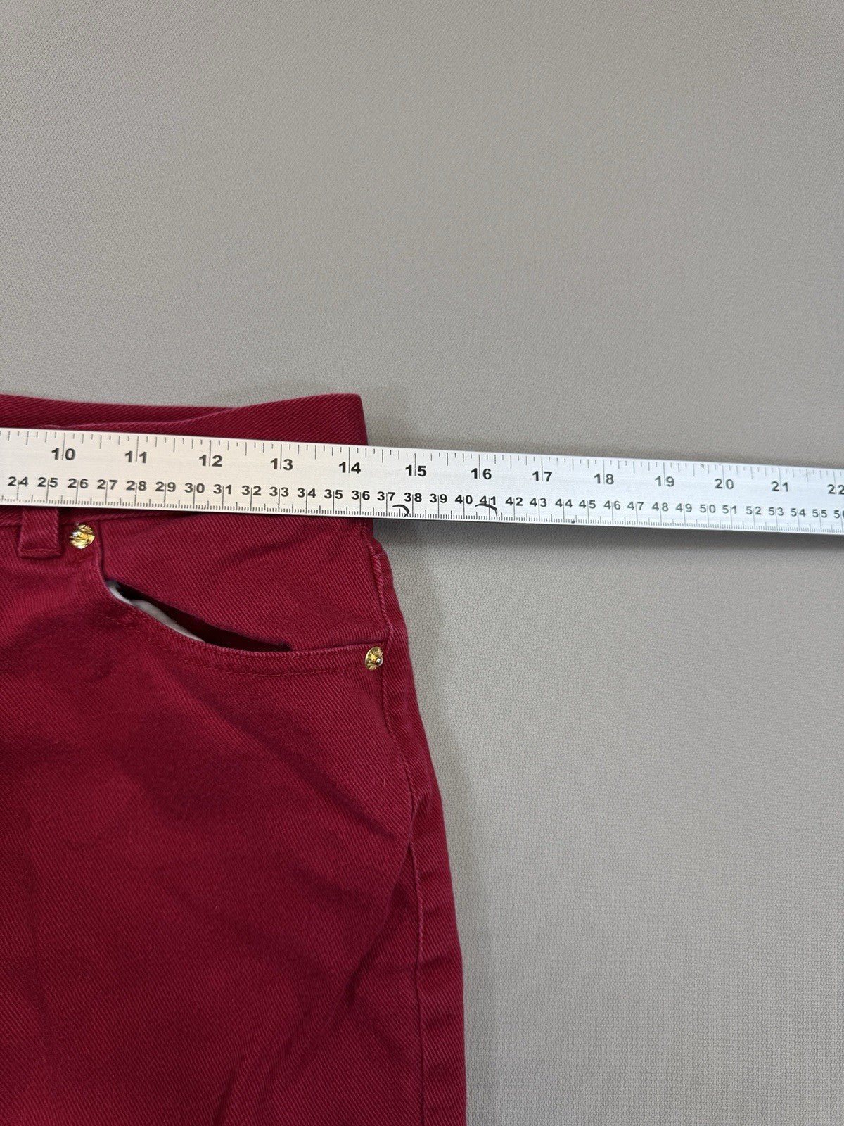 Ralph Lauren Lauren Jeans Co Womens Size 6 Red Straight Leg Jeans Modern Fit