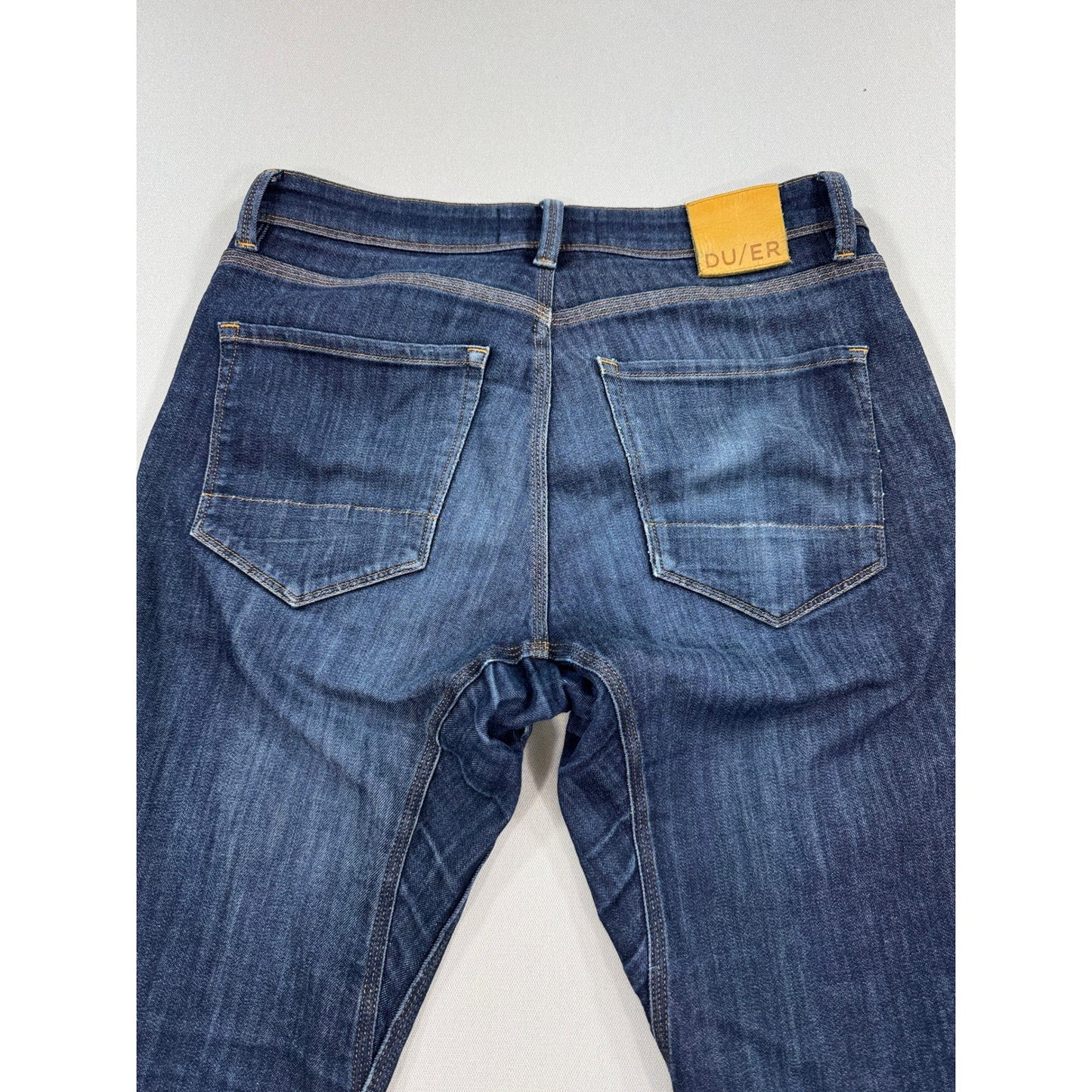 DUER L2X Slim Fit Jeans mens 32x32 Dark Wash Denim Casual Comfort Stretch