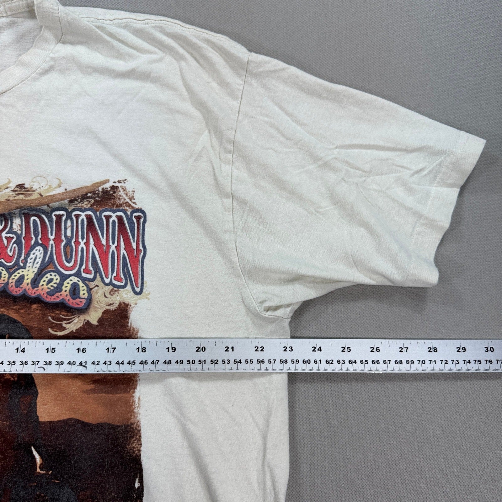 Vintage Brooks & Dunn Last Rodeo Tour T-Shirt mens 2XL White Rock Band Graphic