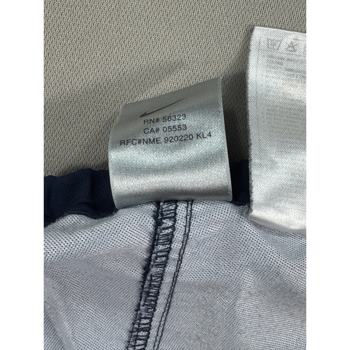 Vintage Nike Track Pants mens XL Navy Blue Full Zip Windbreaker Wide Leg Y2K