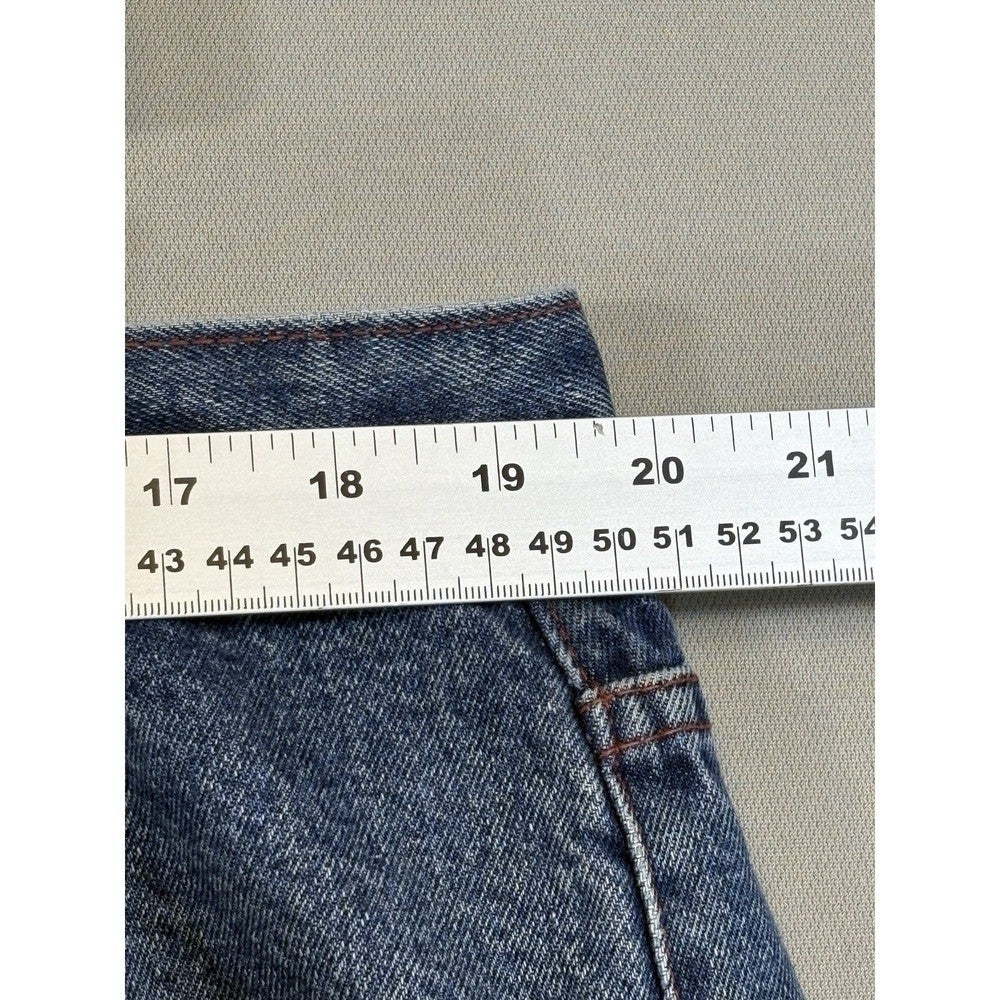 Enyce Jean Shorts Y2K Mens Size 42 Blue Denim 90s Hip Hop Skater Wide Leg