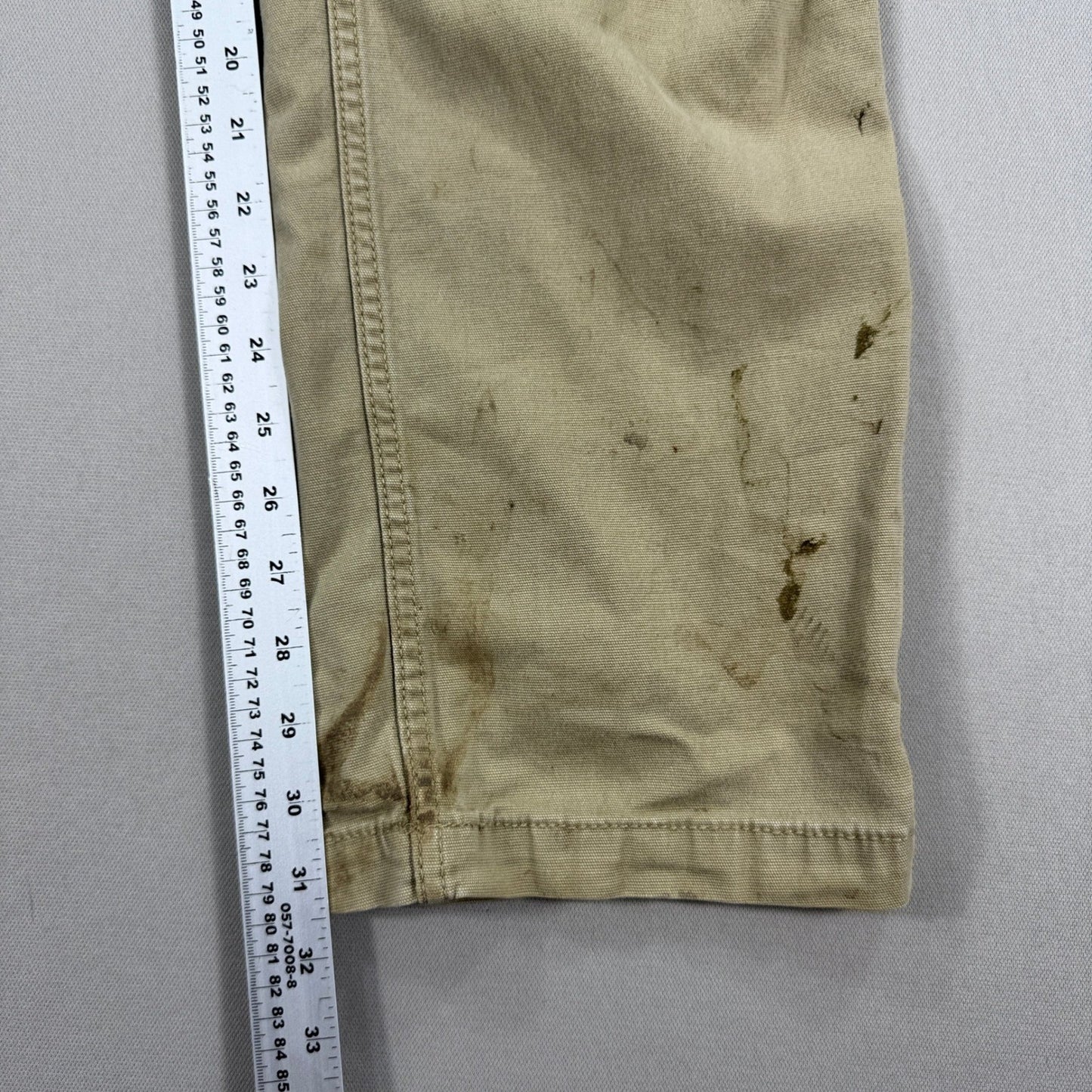 Carhartt Carpenter Work Pants Relaxed Fit Rugged Flex Khaki mens 36x34 Beige