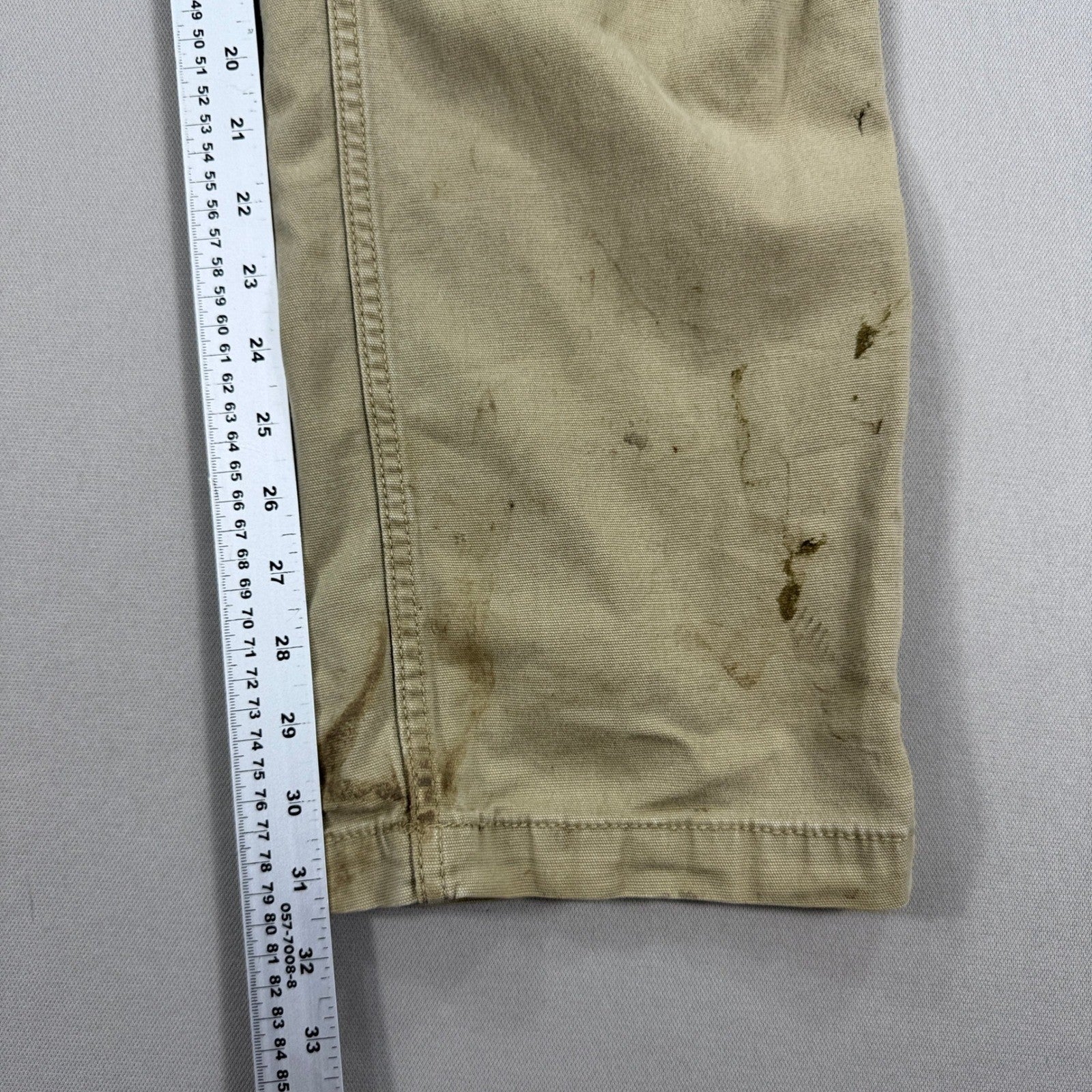 Carhartt Carpenter Work Pants Relaxed Fit Rugged Flex Khaki mens 36x34 Beige