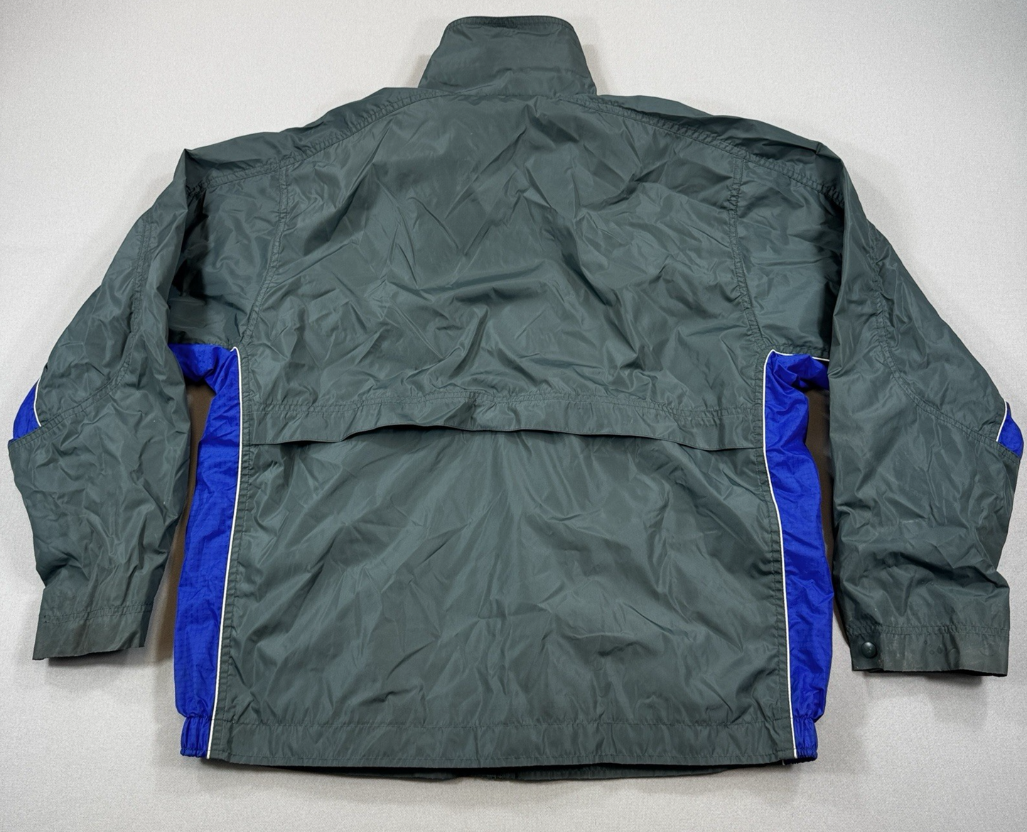 Vintage 90s Nike Windbreaker Jacket XL(18-20) Green Full Zip Athletic