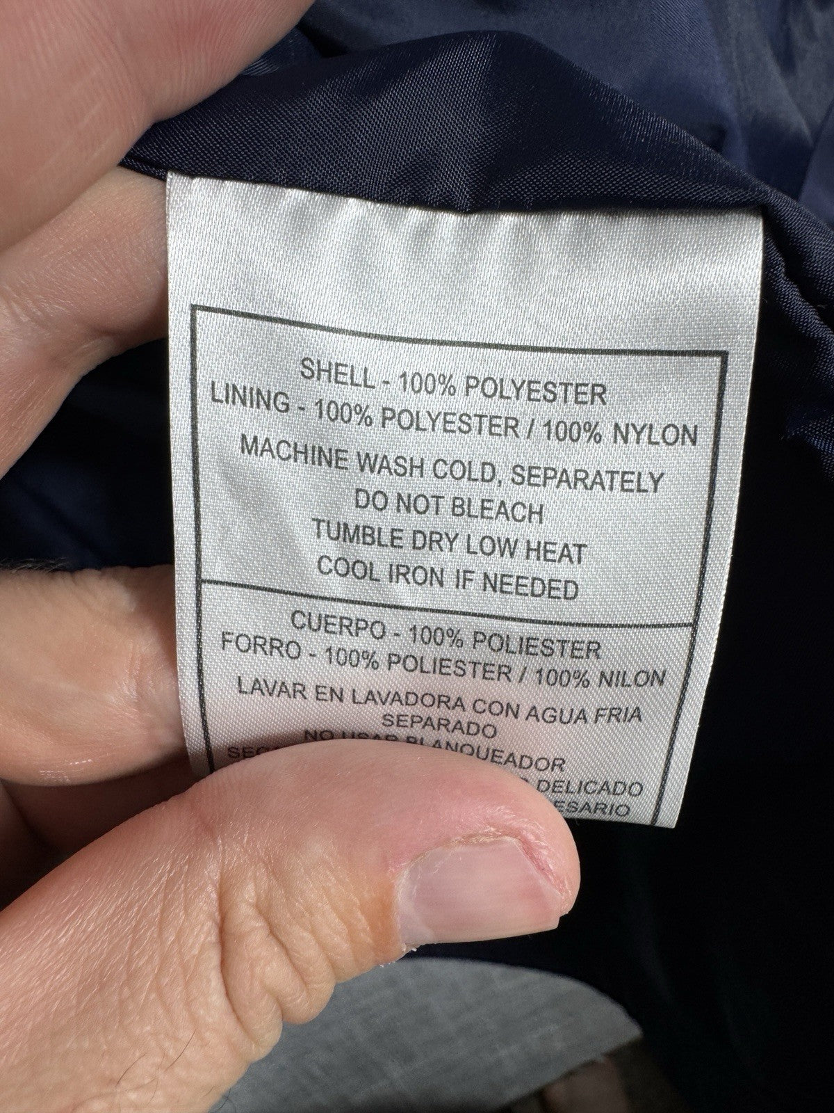 Adidas NFL Team Apparel On Field Windbreaker Full Zip Size Medium Navy Blue