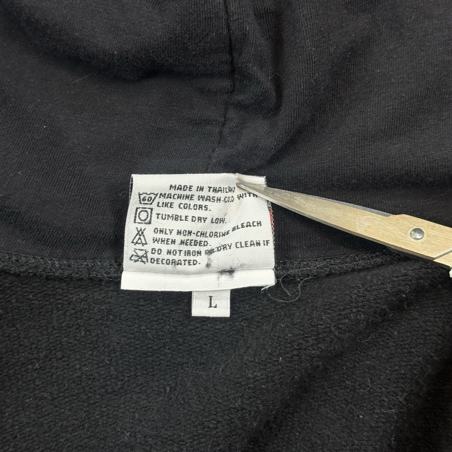 VTG Kiss Hot In The Shade Hoodie Mens Large Black Full Zip The Roxx 90's