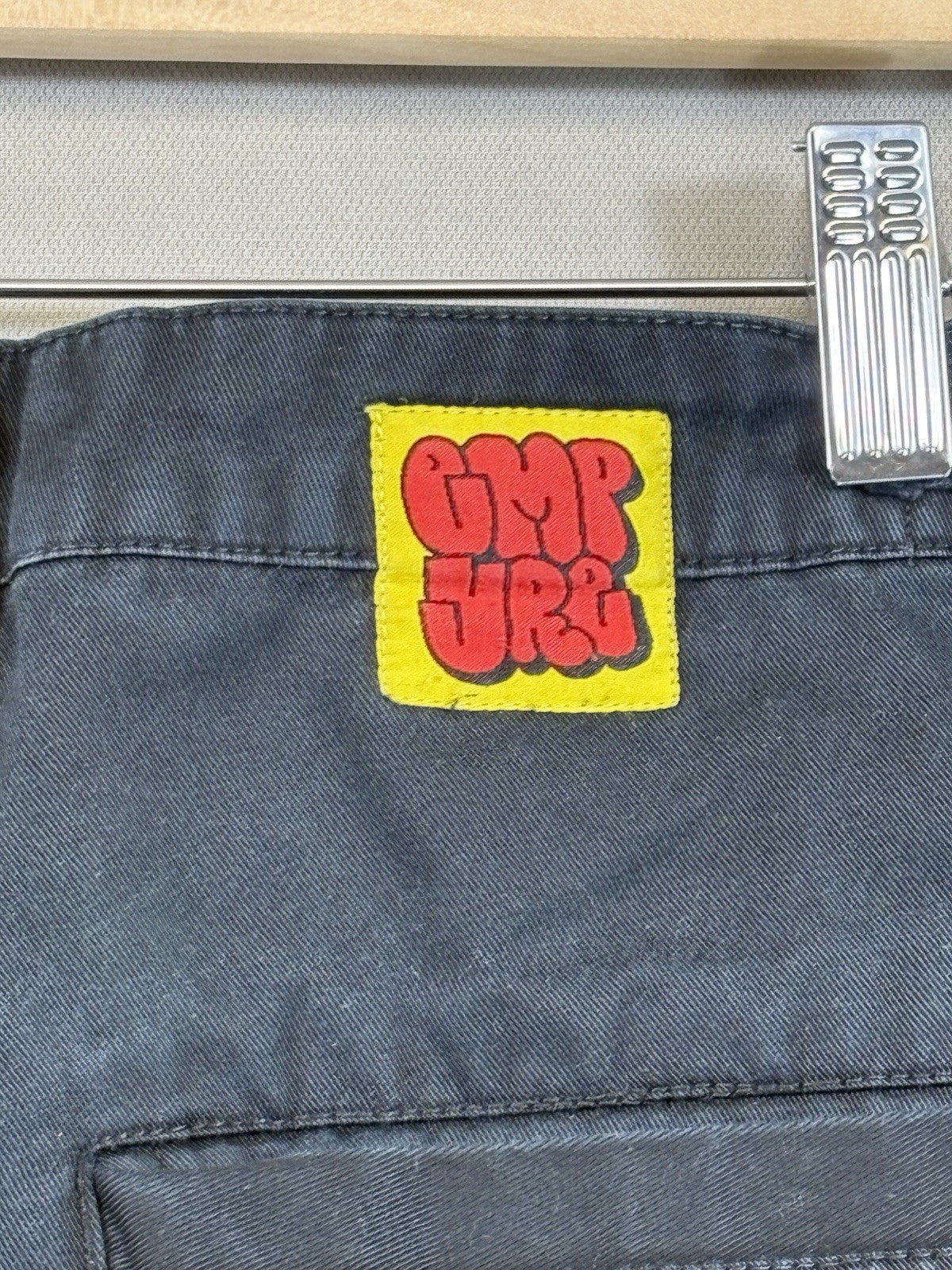 Empyre Pants Cargo mens 28 Relaxed Fit Straight Black Pants Adjustable Waist