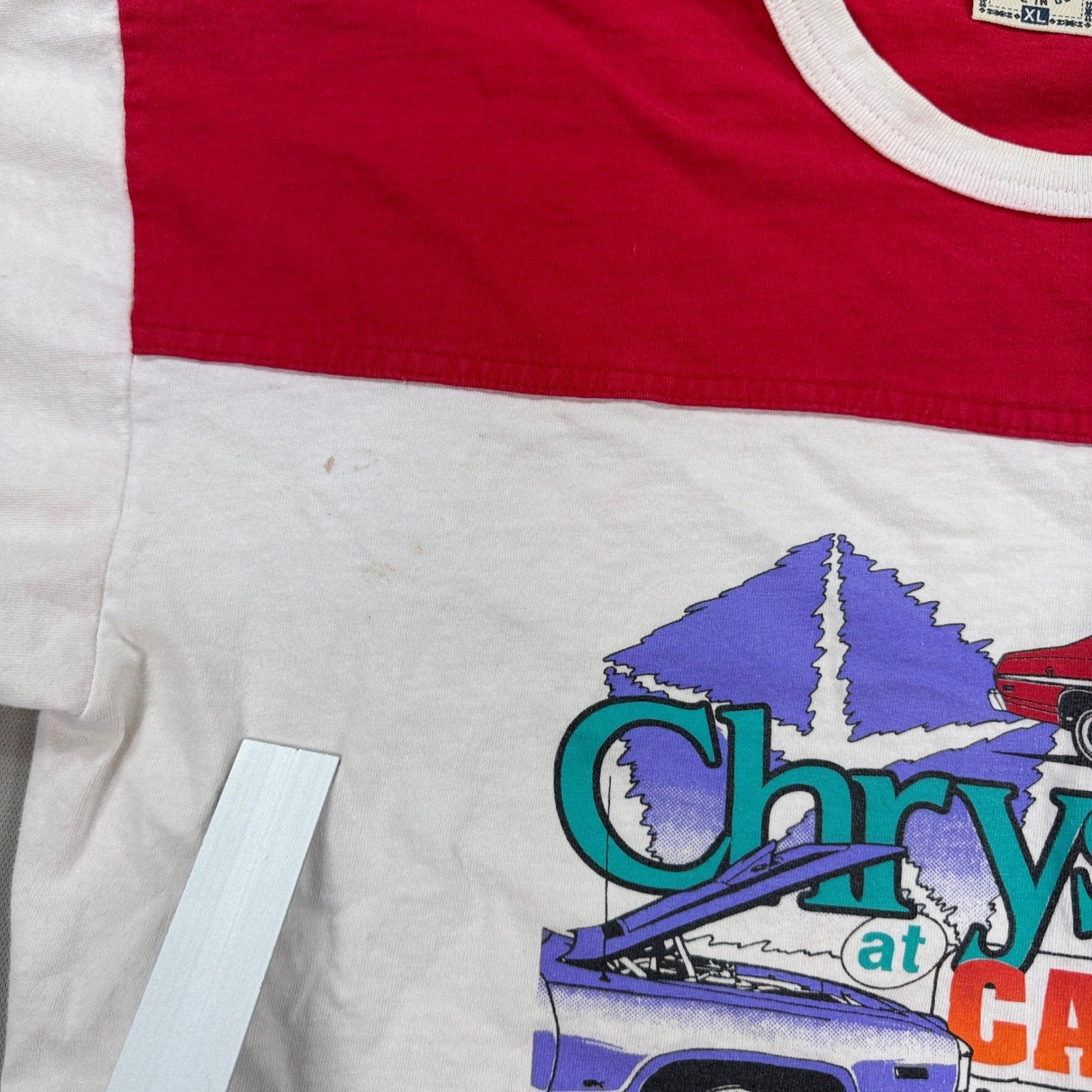 Vintage 90s Chryslers T-Shirt Carlisle PA Fairgrounds mens XL White Made In USA