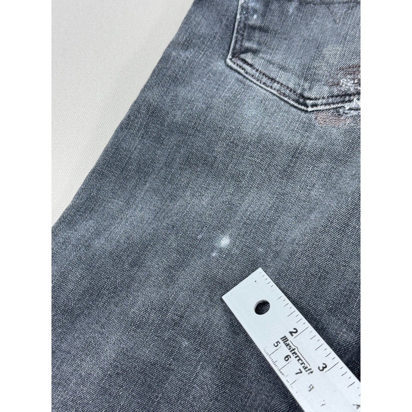 Polo Ralph Lauren Sullivan Slim Jeans mens 33x30 Btn Fly Distressed Patchwork