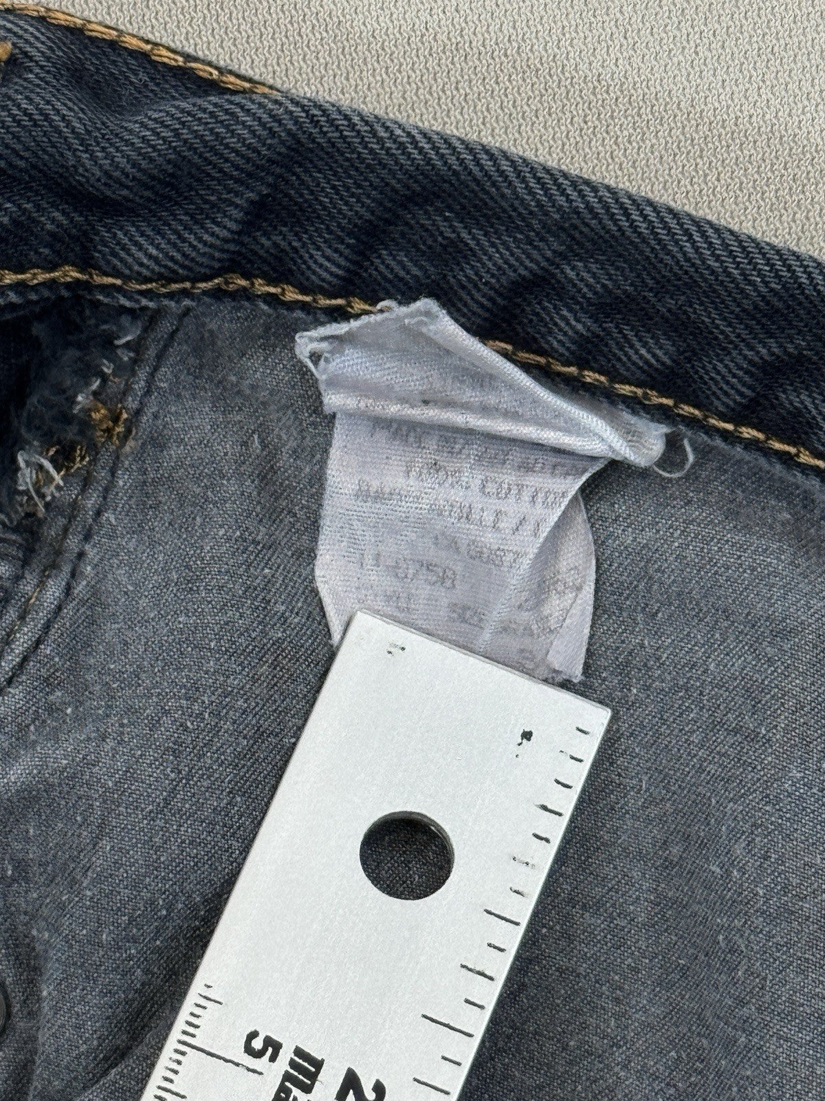 Vintage Ikeda High Rise Womens Sz 31 Gray Denim Jeans Medium Wash