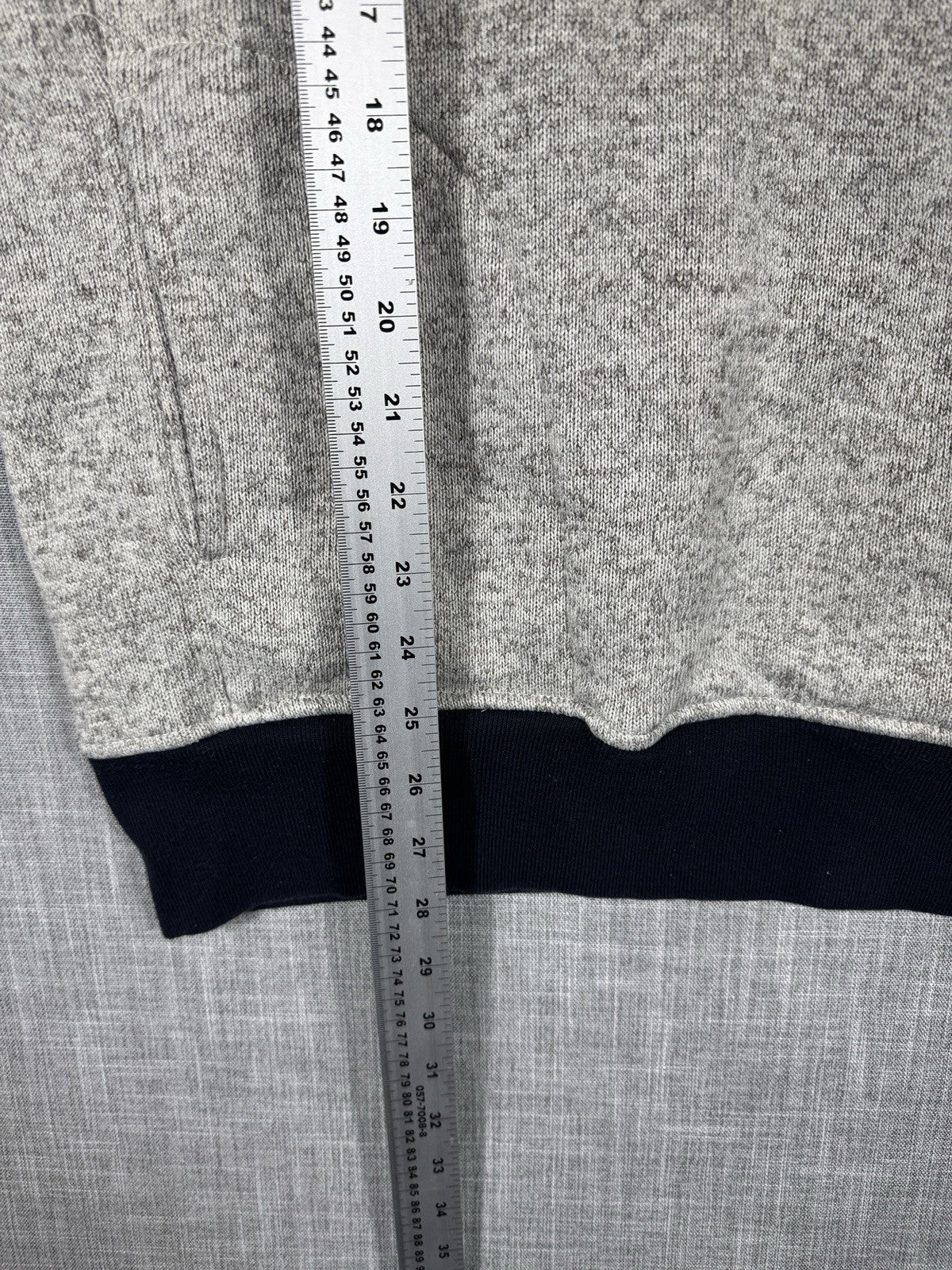 Chicago Cubs 1/4 Zip Sweater Long Sleeve Salt And Pepper Pattern 47 Size Large