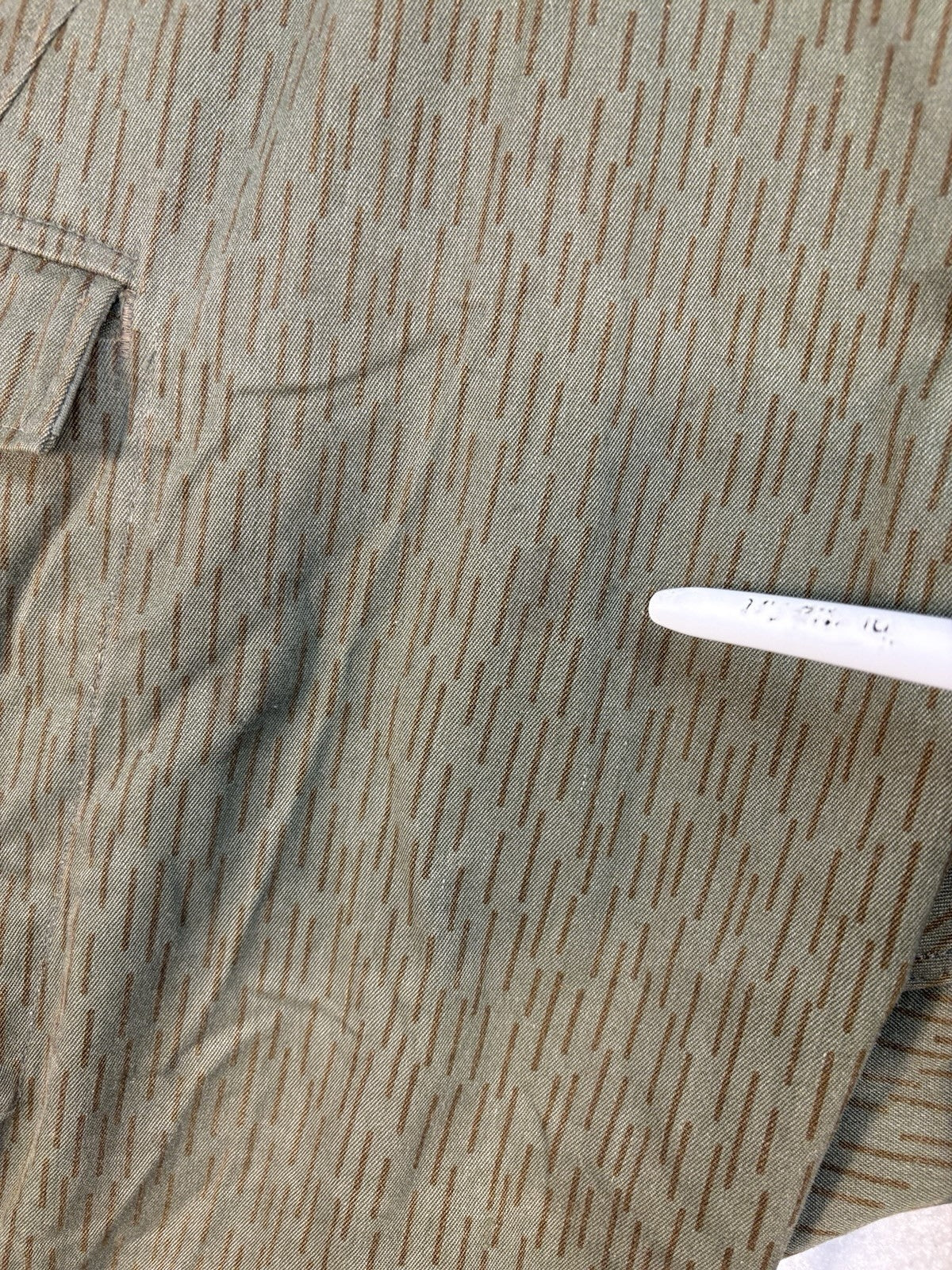 DDR Strichtarn Camo East German Raindrop Army Field Pants  Size L Short Seam