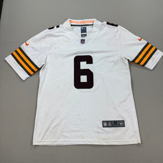 Cleveland Browns Mayfield #6 NFL Nike Jersey mens Medium White Football Shirt