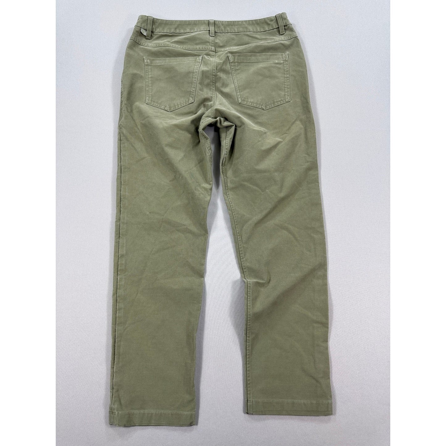 Lululemon ABC Classic Fit Khaki Pants mens Size 32 Olive Green Canvas