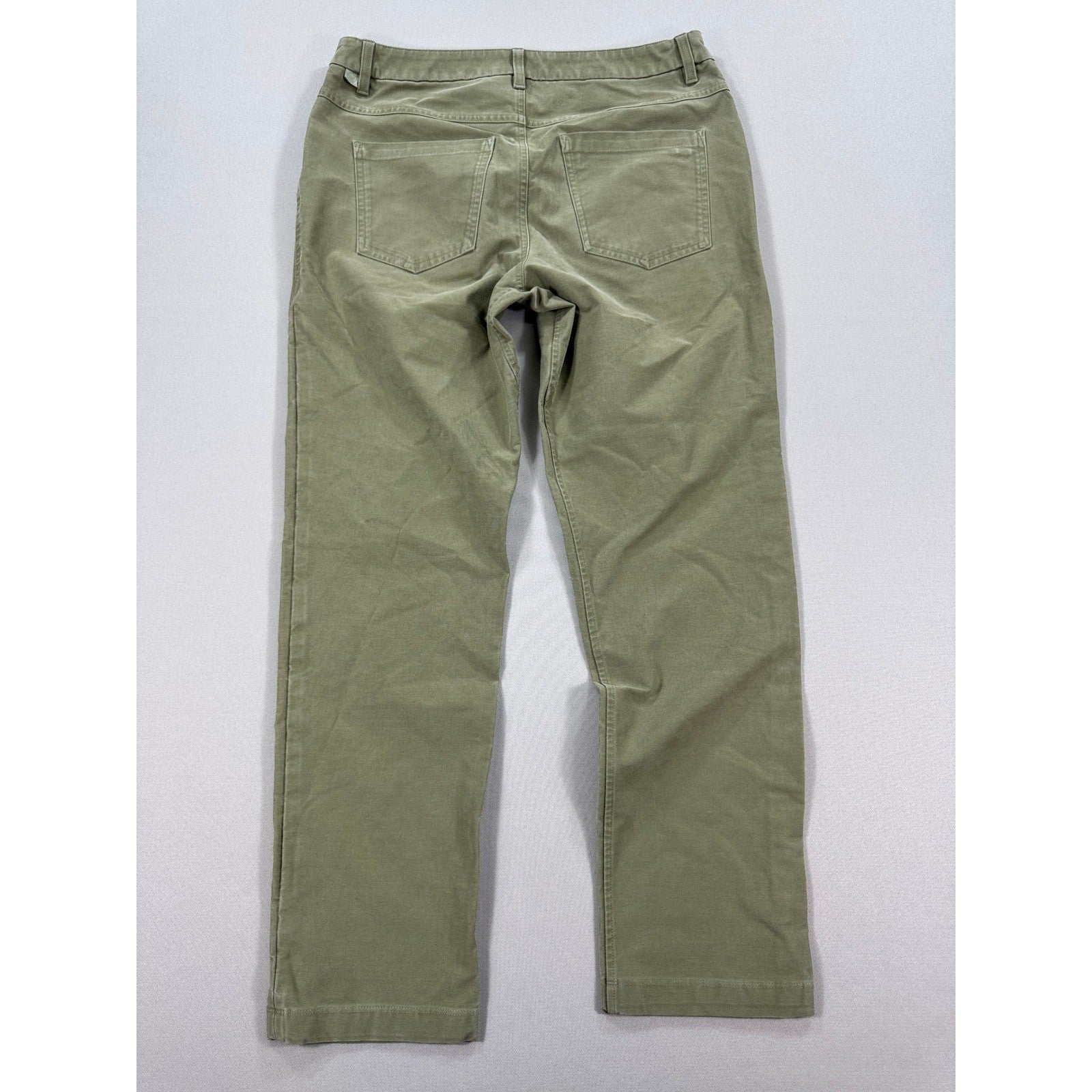 Lululemon ABC Classic Fit Khaki Pants mens Size 32 Olive Green Canvas
