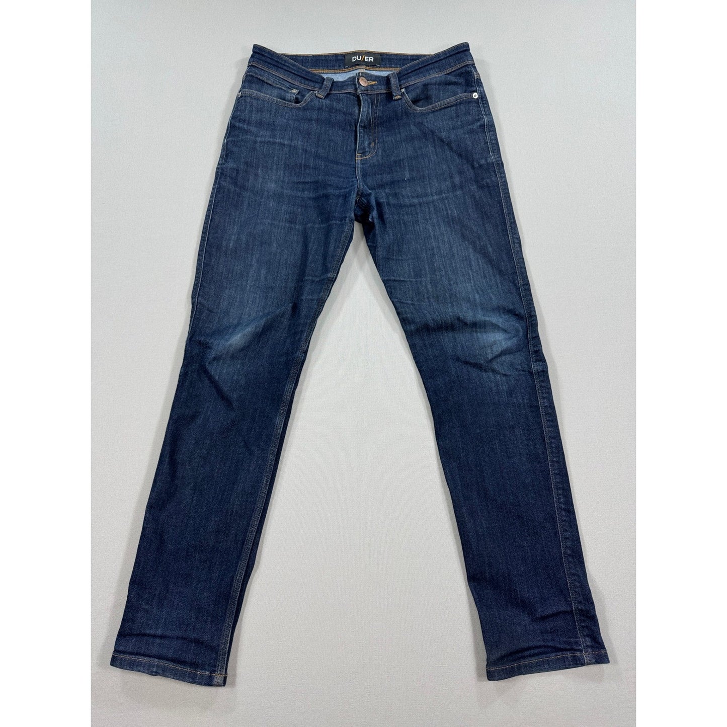 DUER L2X Slim Fit Jeans mens 32x32 Dark Wash Denim Casual Comfort Stretch