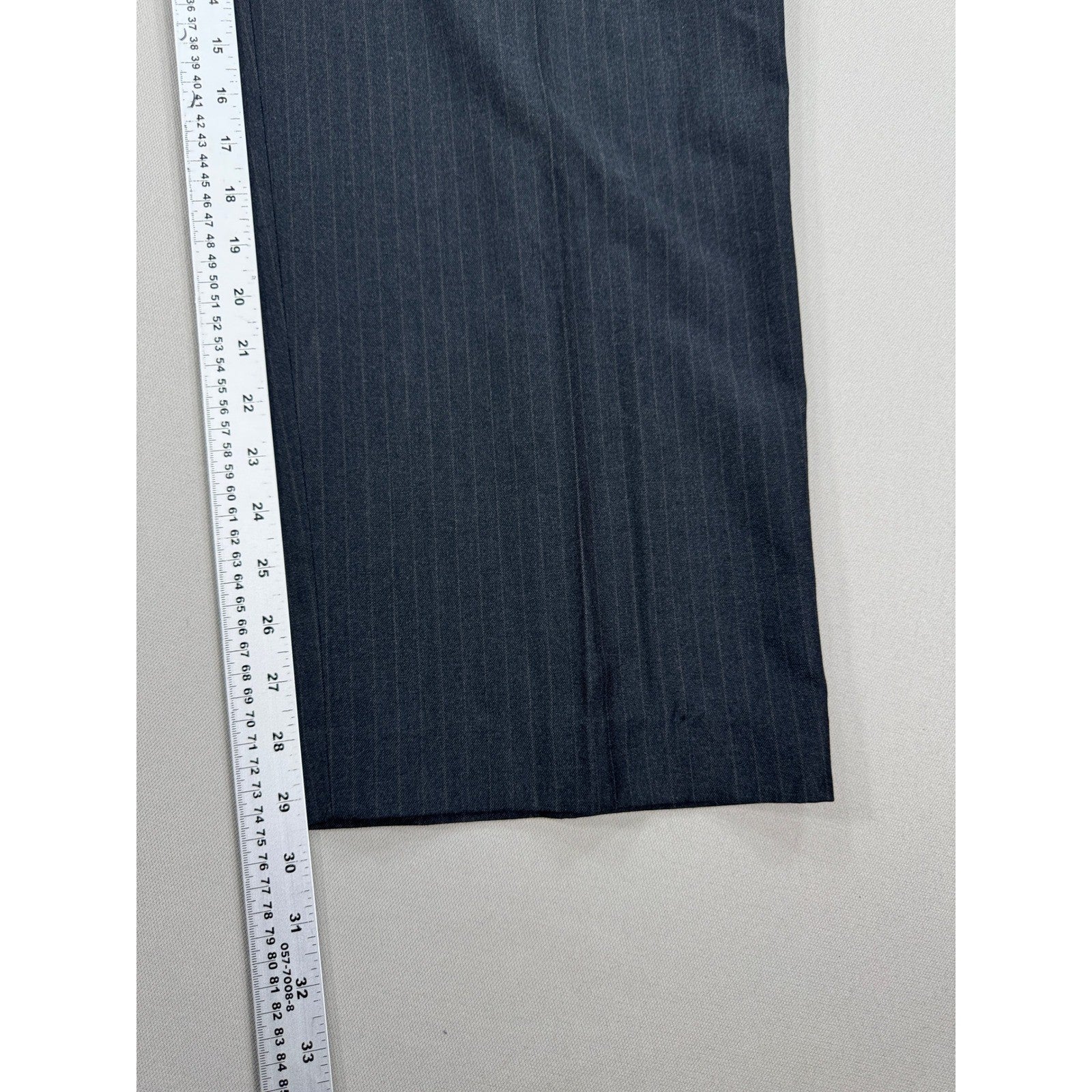 NEW Van Heusen Dress Pants mens 40x30 Gray Straight Leg Pleated Studio