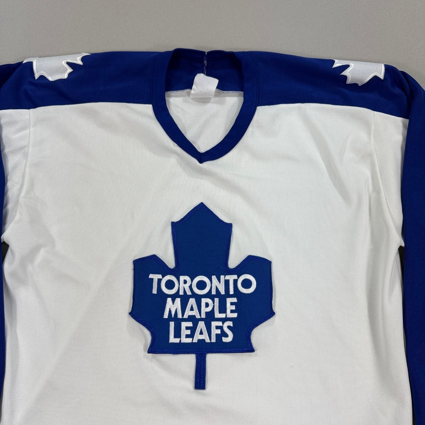VTG Toronto Maple Leafs CCM Hockey Jersey mens Large Blue White NHL Classic
