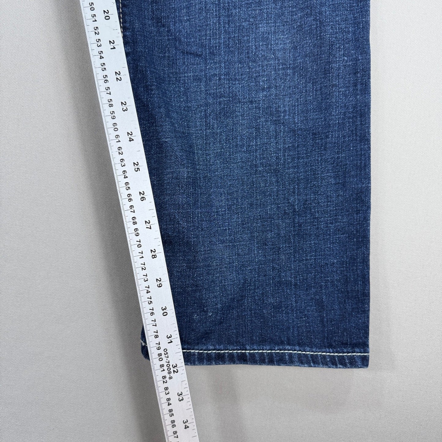 Ariat M4 Jeans Low Rise Bootcut Mens 38x32 Turnout Denim Blue Distressed Stretch