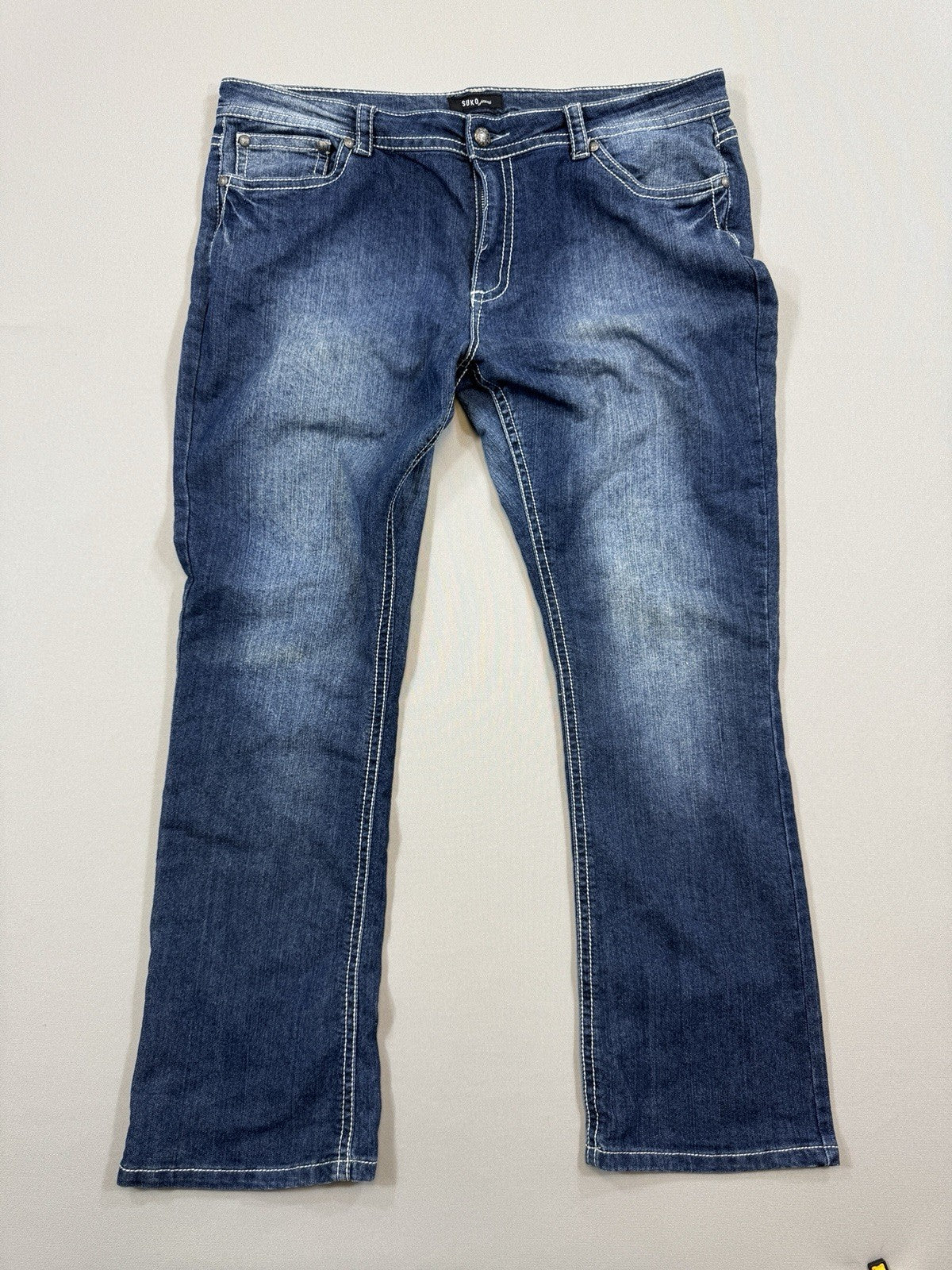 Suko Jeans Bootcut Womens Size 10 Blue Denim Pants Straight Leg Relaxed Fit