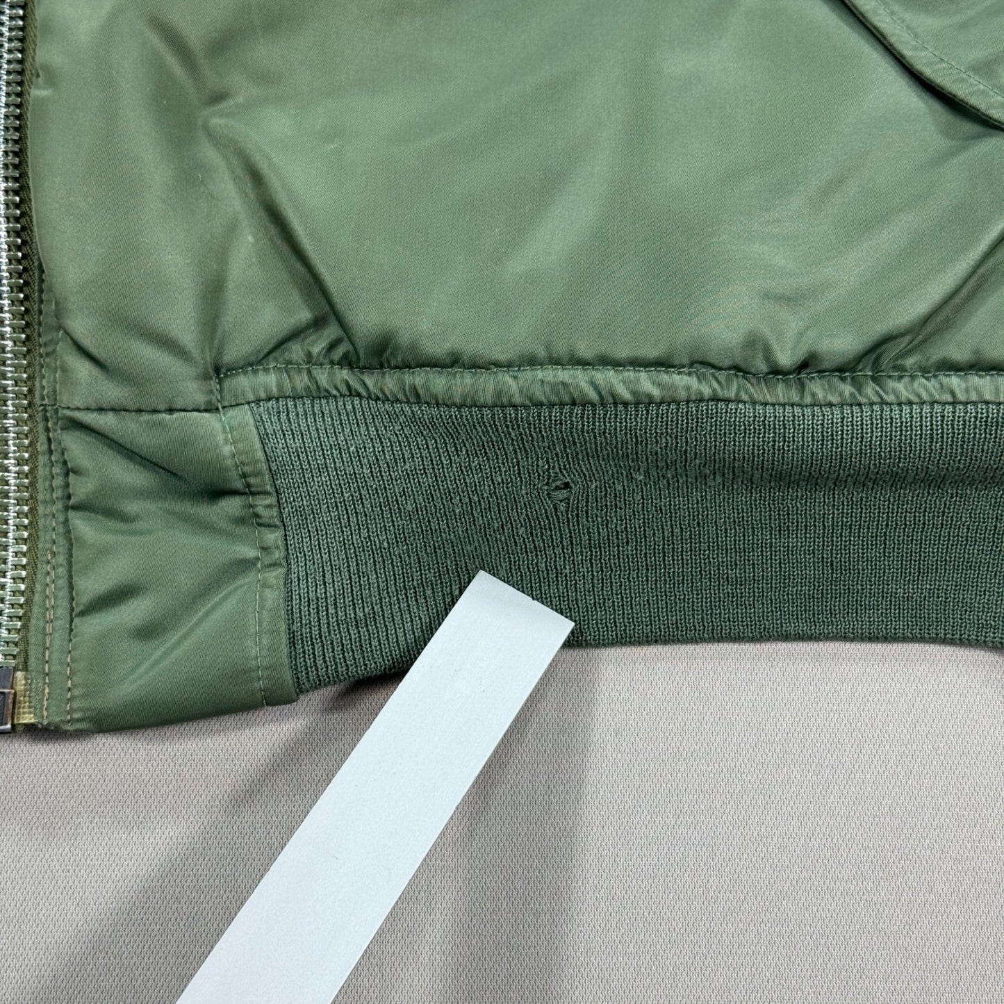 Vintage Schott Bros MA-1 Flight Bomber Jacket mens Medium Olive Green Military