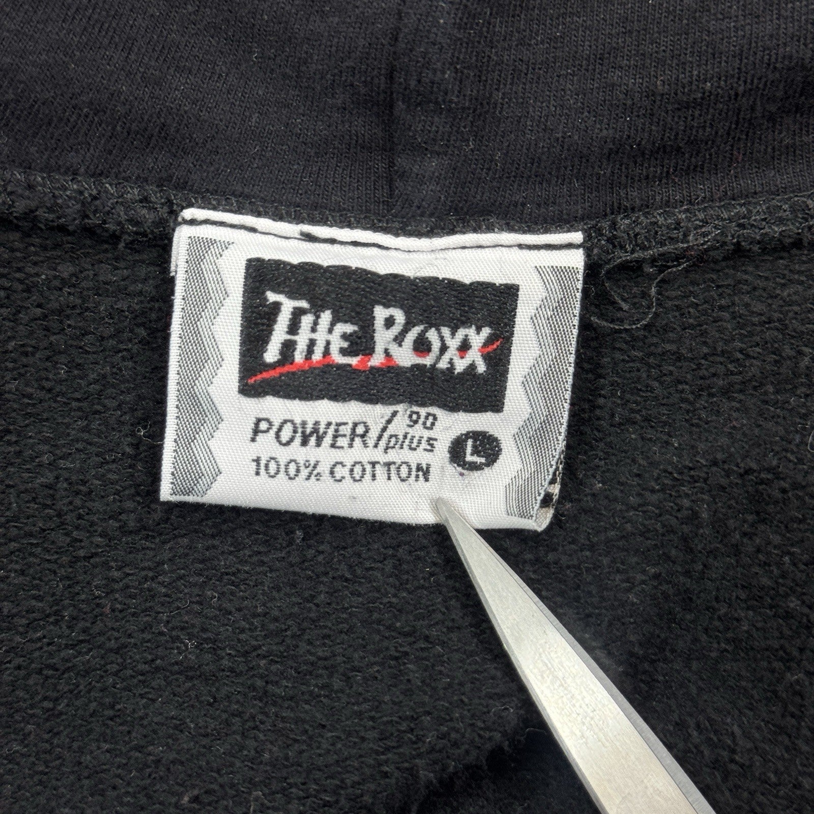 VTG Kiss Hot In The Shade Hoodie Mens Large Black Full Zip The Roxx 90's