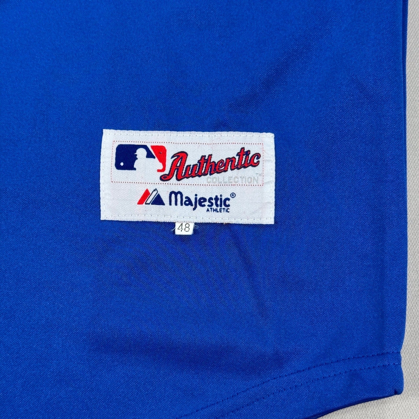 Kris Bryant #17 Chicago Cubs Jersey Majestic Cool Base MLB Baseball Size 48 Blue