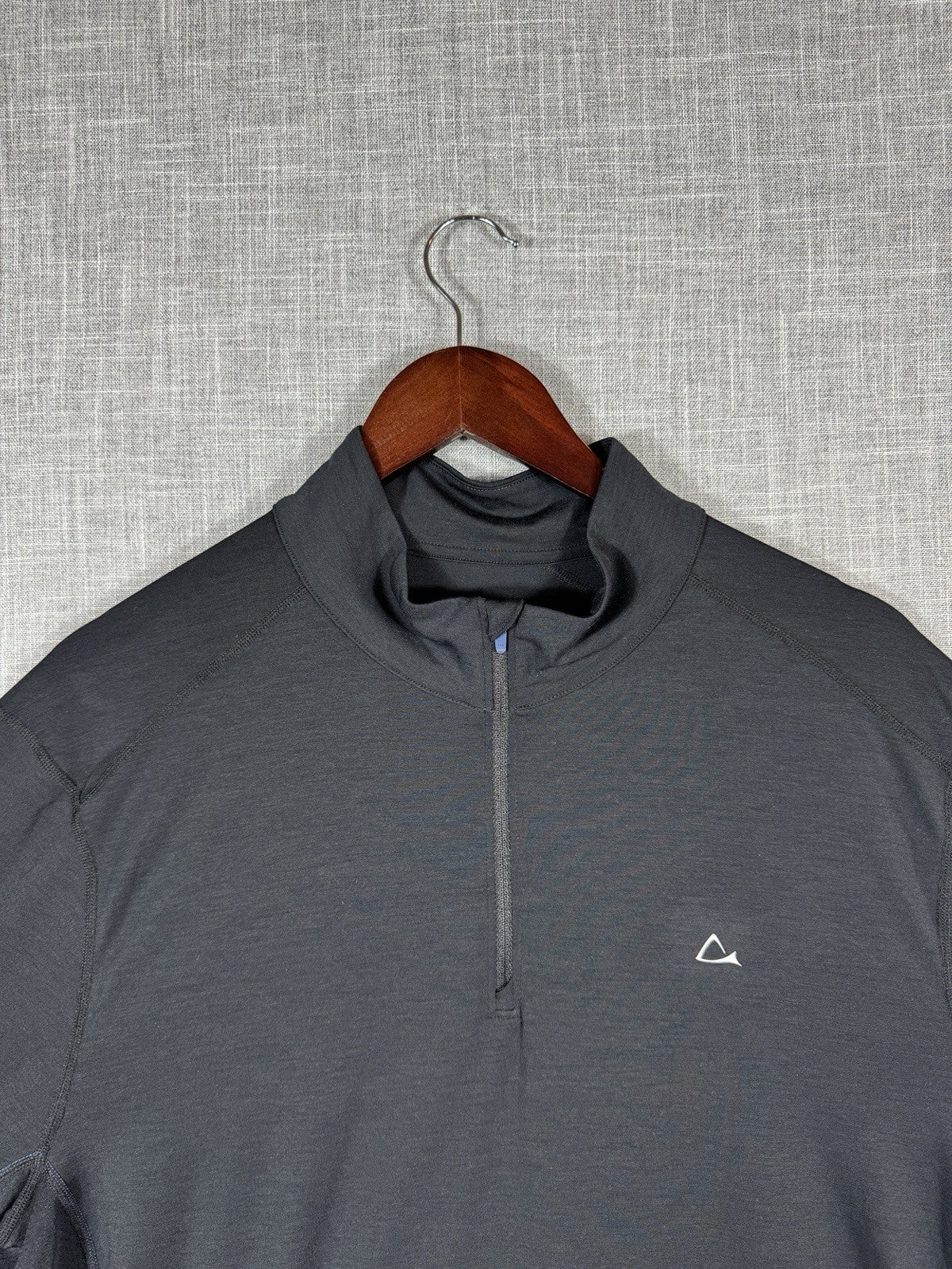 Paradox mens Merino Blend Base Layer Top 1/4 Zip Long Sleeve Black 2XL