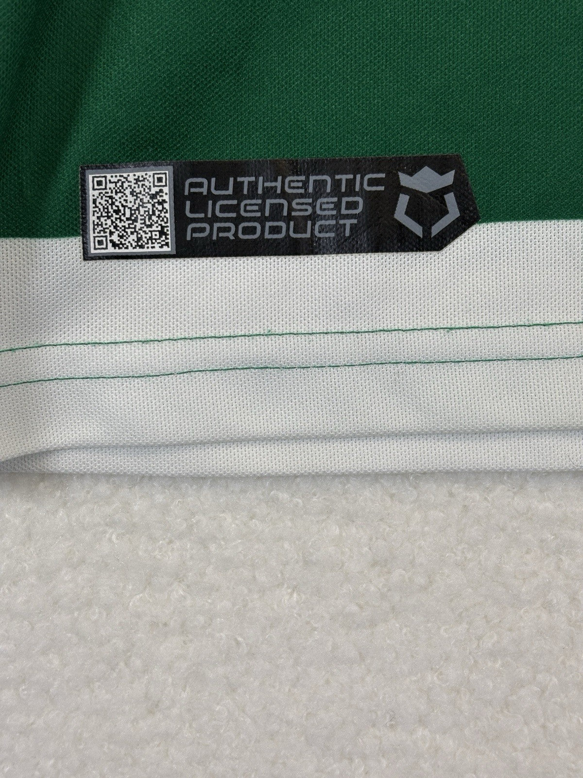 Puma Sporting Lisbon de Portugal 2013/14 White Green Stripes Jersey Mens Medium
