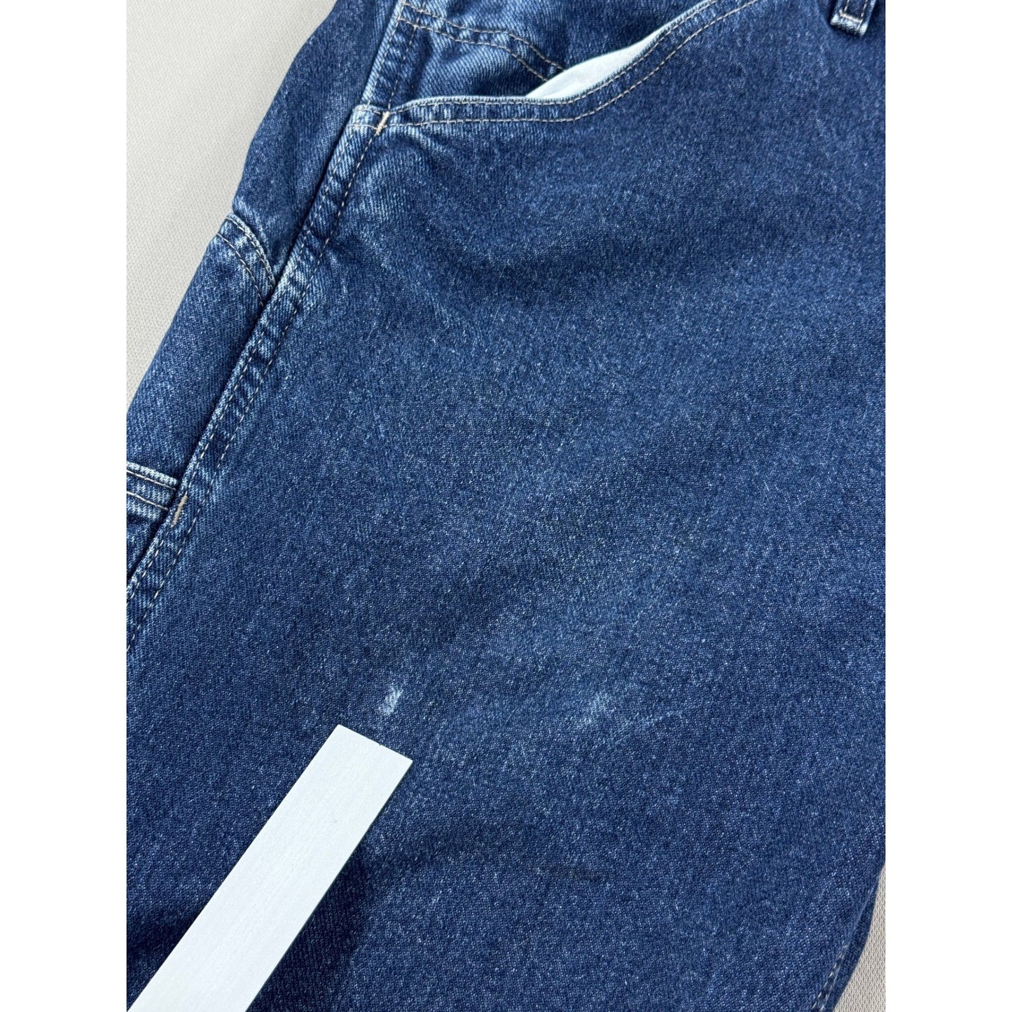 Vintage Nautica Carpenter Cargo Jeans 33x32 Loose Baggy Skater Y2K Blue