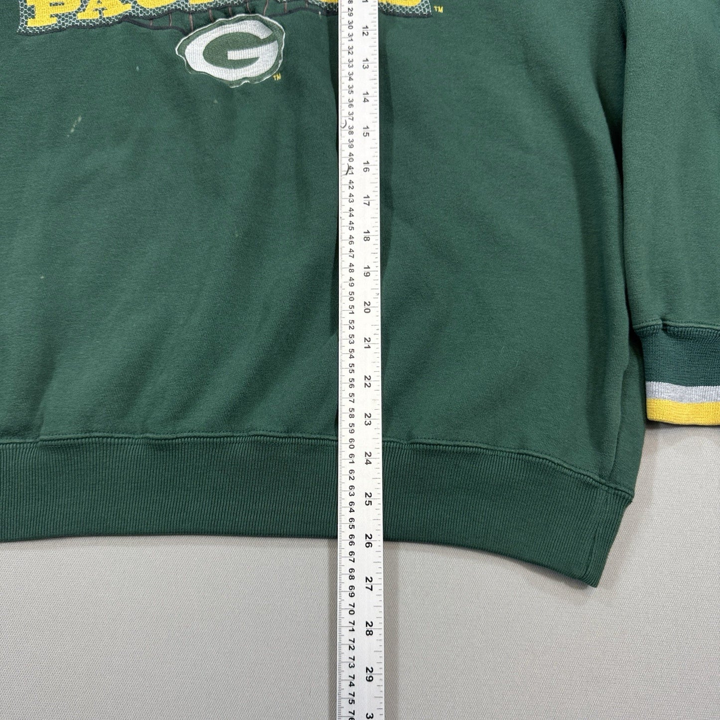 Vintage Starter Sweatshirt Green Bay Packers mens Large Green Football Pullover