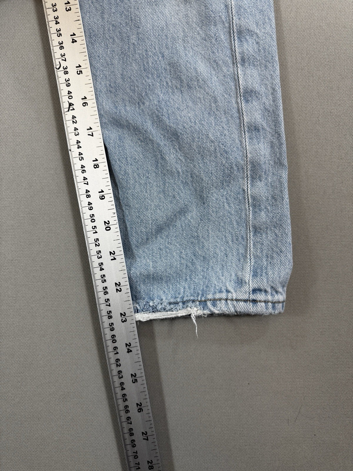 Agolde Riley Jeans Womens Size 23 Blue Denim Distressed Button Fly Made In USA