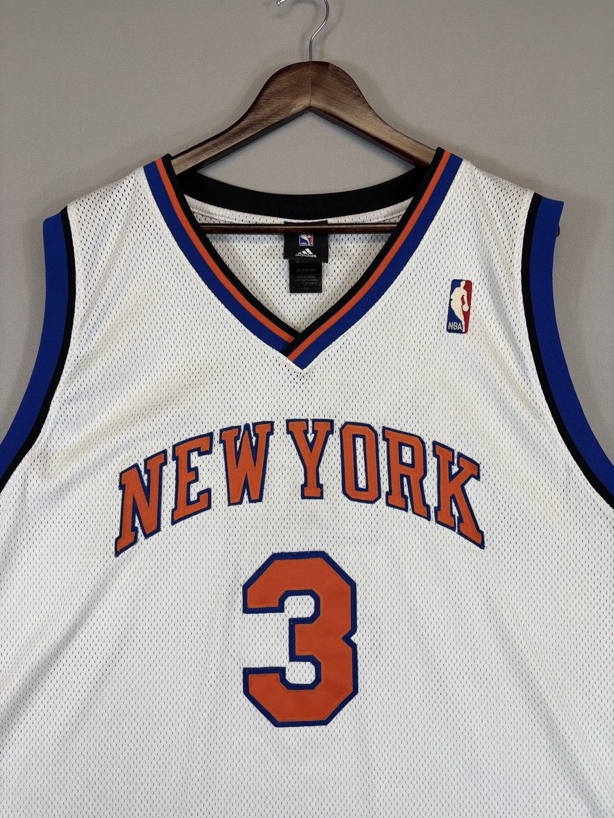 Vintage Adidas New York Knicks Stephon Marbury #3 jersey Reebok sz 56 Basketball