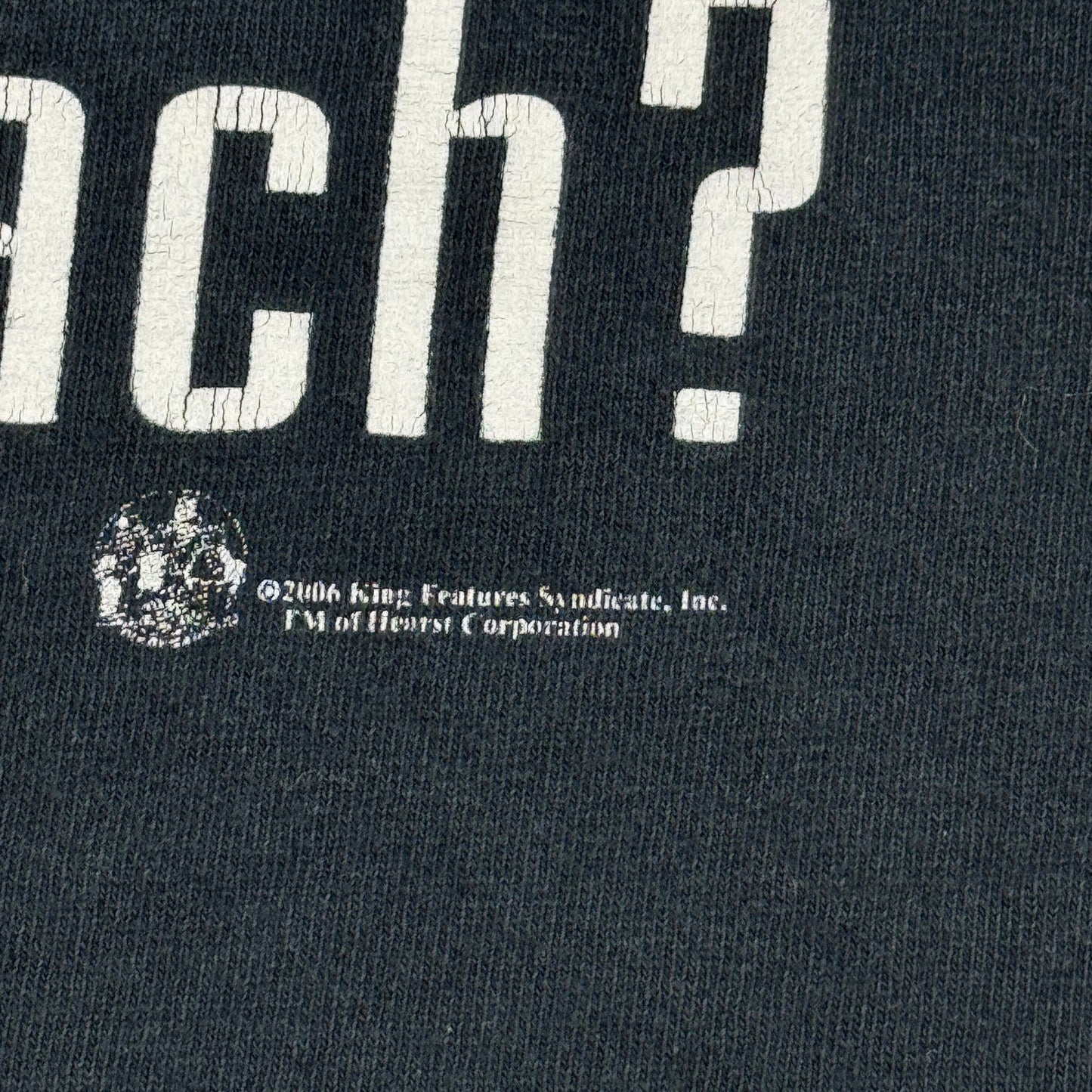 Vintage Popeye Got Spinach Shirt Cartoon Cut-Off mens Medium Black