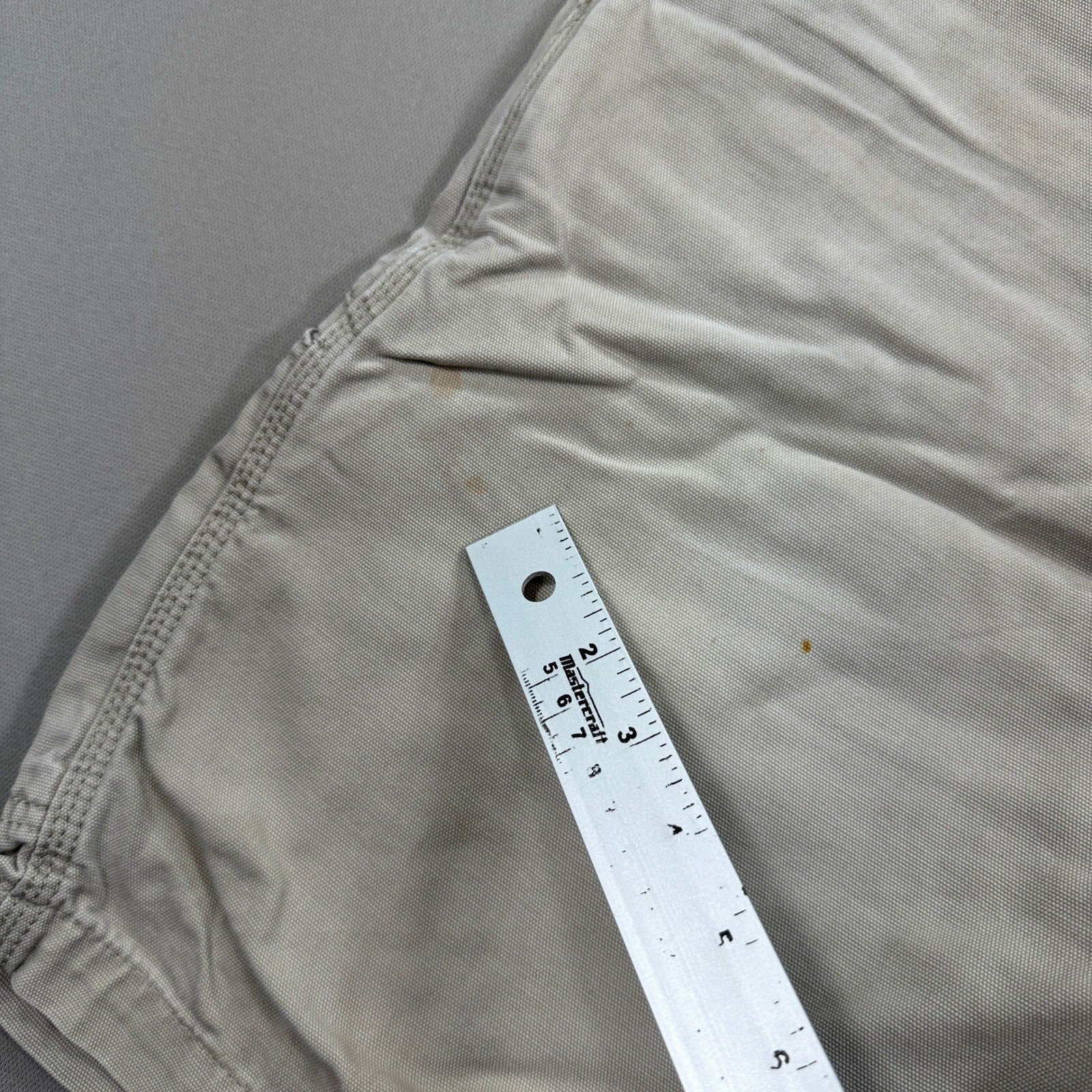 Carhartt Relaxed Fit Tan Canvas Work Shorts mens 34 Rugged Heavy Duty Outdoor