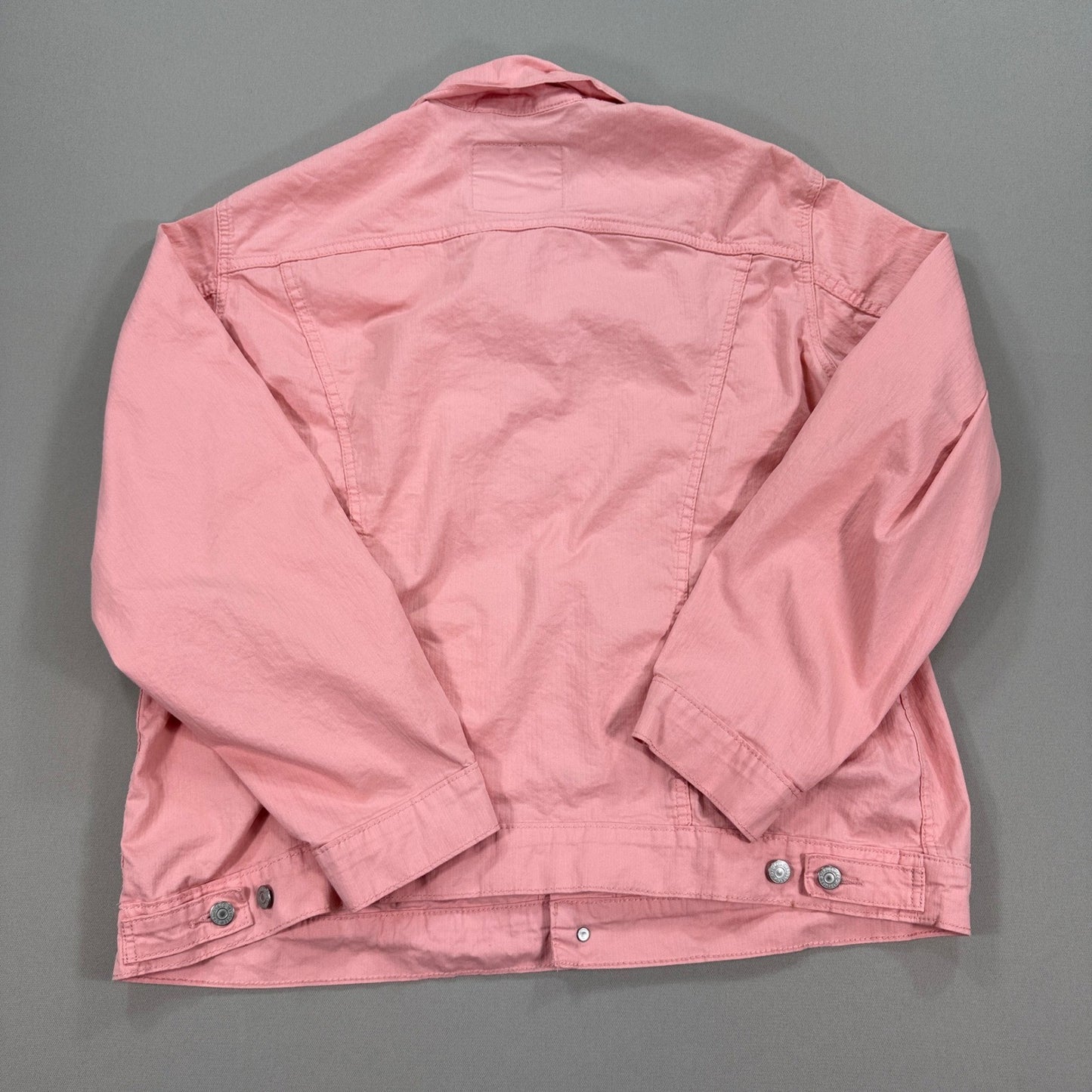 Levi's Denim Trucker Jacket mens XL Peach Pink Vintage Fit Button Down Cotton