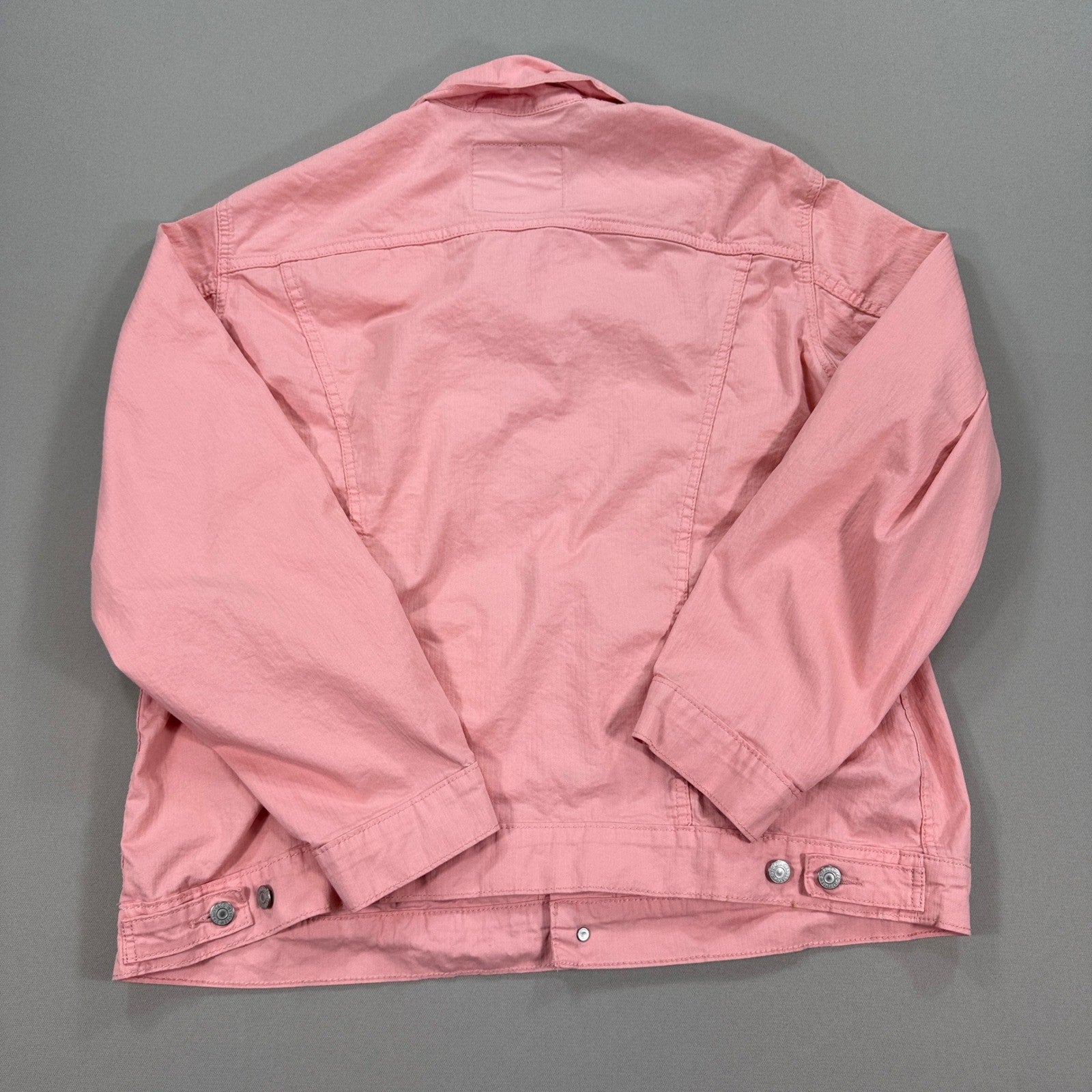 Levi's Denim Trucker Jacket mens XL Peach Pink Vintage Fit Button Down Cotton