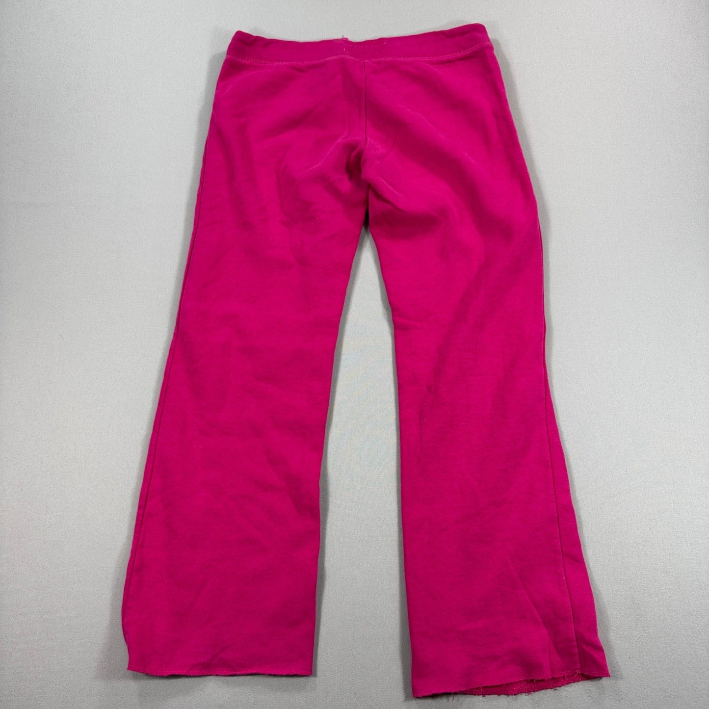 Aeropostale Sweatpants Aero87 Womens Medium Pink Low Rise Spell Out Wide Leg Y2K