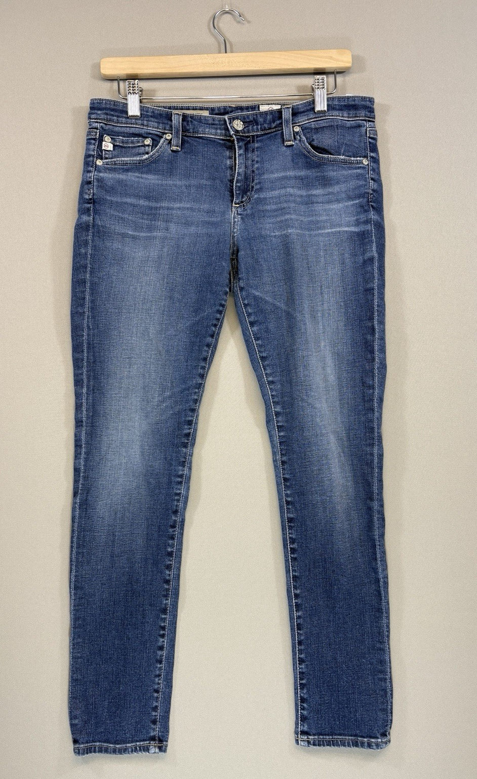 AG Adriano Goldschmied Jeans mens Size 30R Legging Ankle Skinny Blue Denim