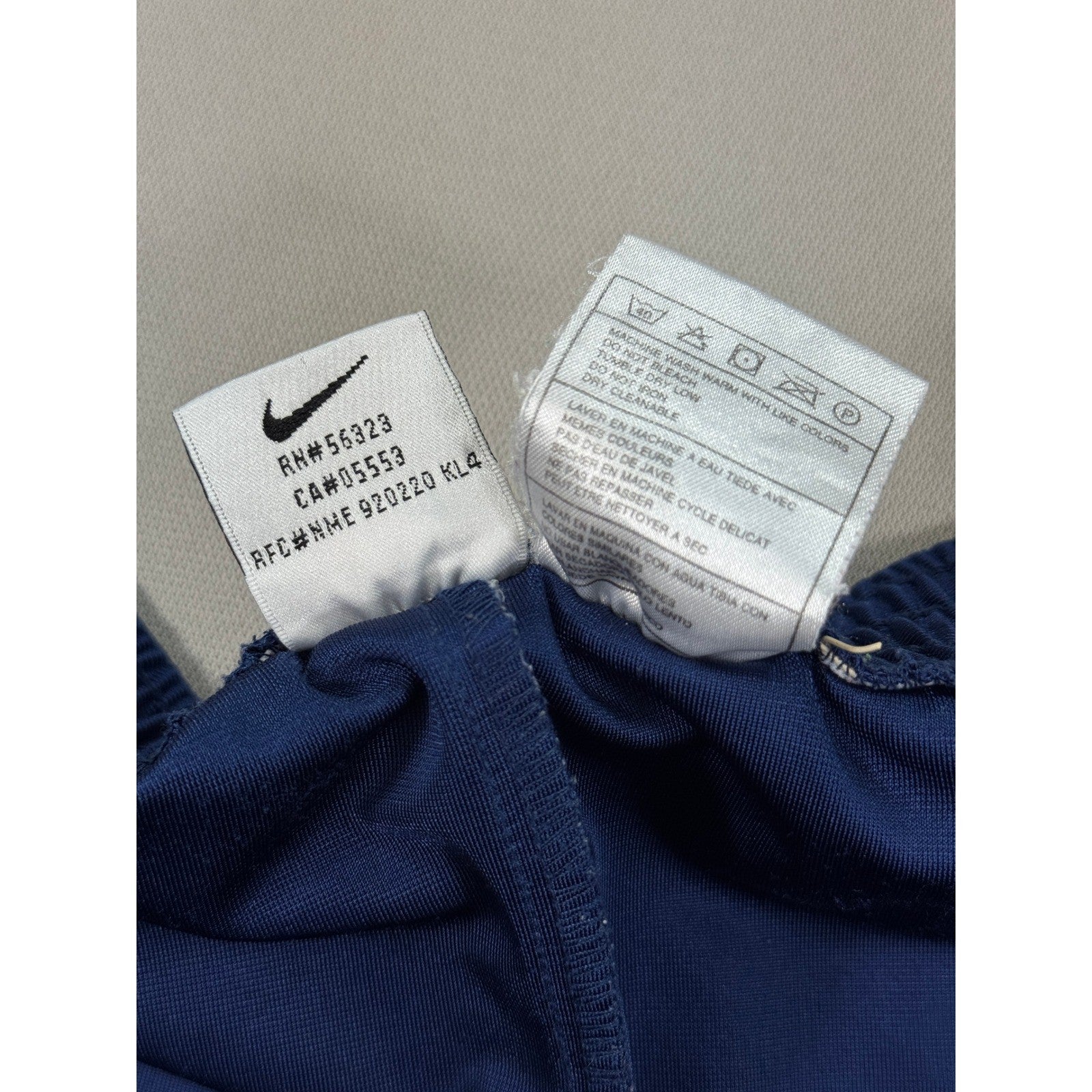 Vintage Nike Tearaway Pants mens XL Blue Track Snap Button Sides Athletic